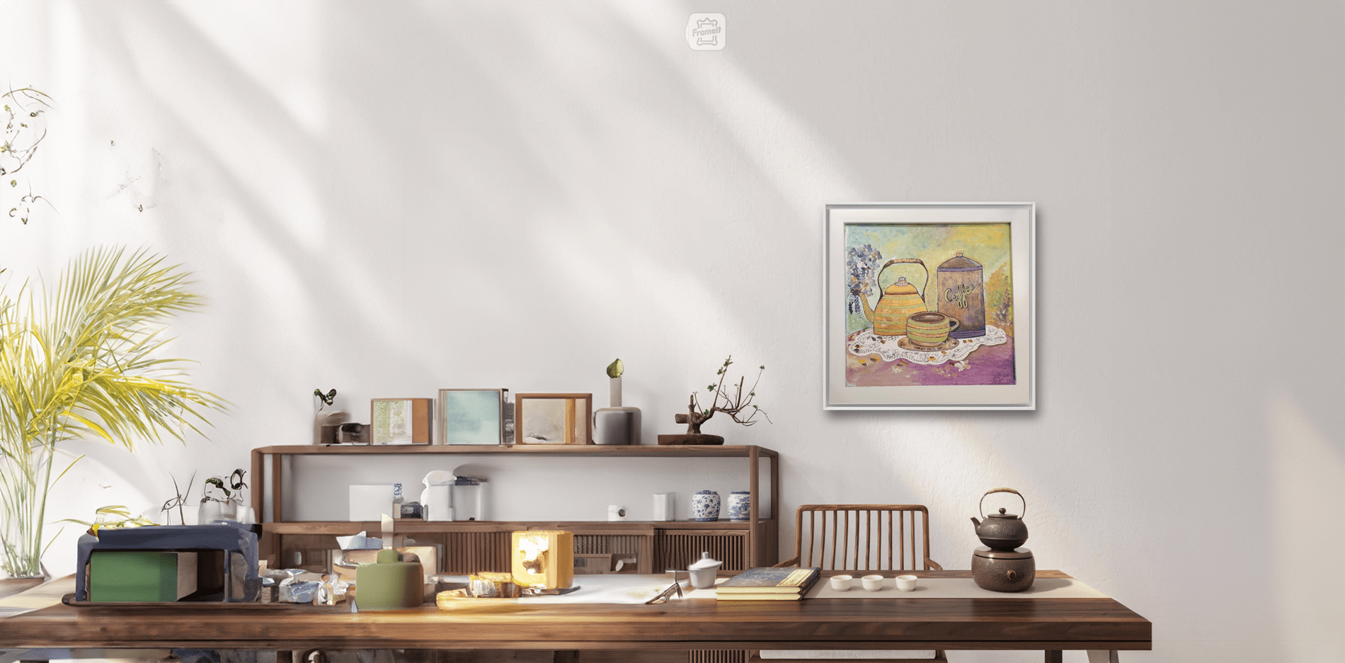 Soirée - Original 14x14 inches framed (without is 12x12 inches $649.99) on Canvas - Image 2
