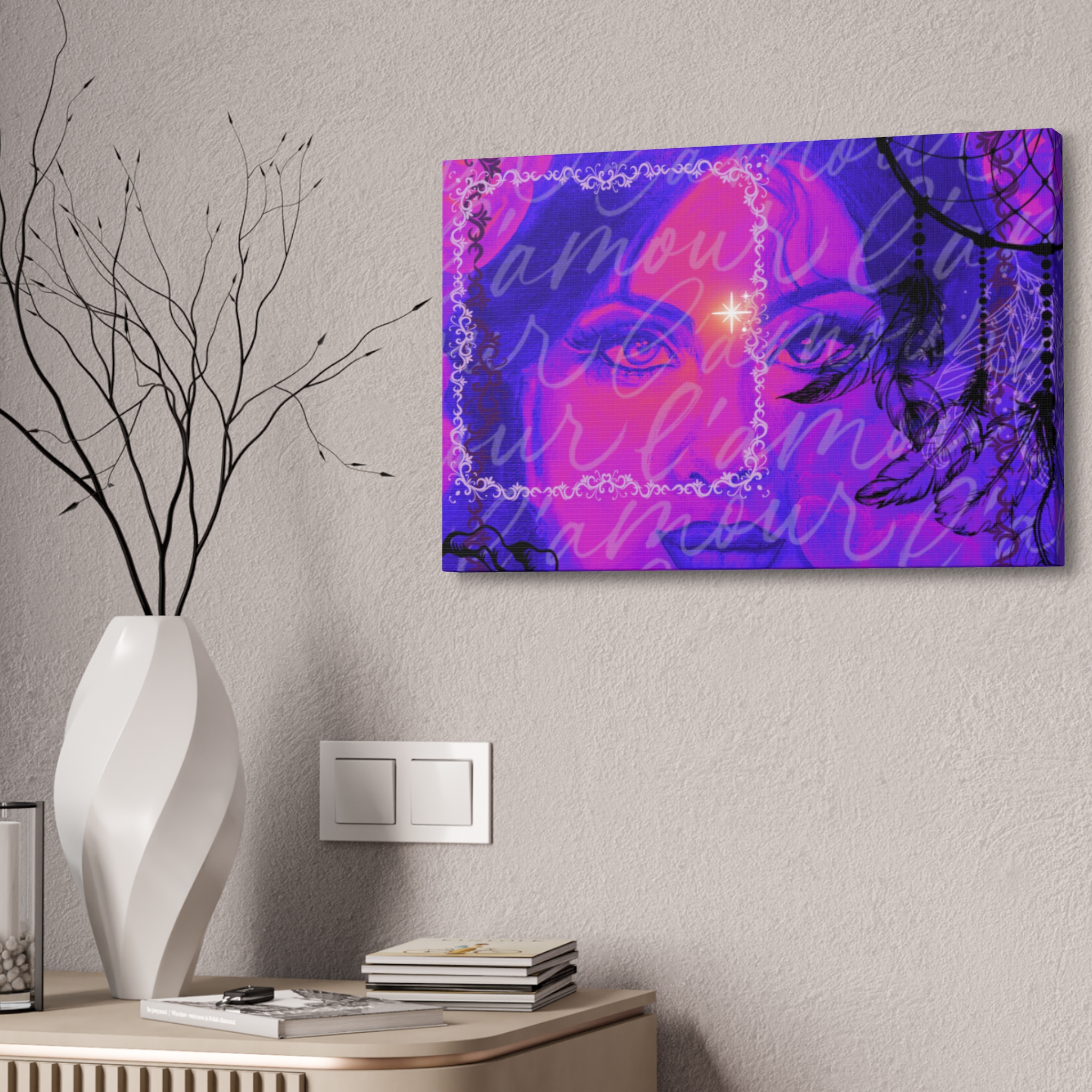 Khubsoorat series ,Canvas Stretched, 1.5'' - Image 4