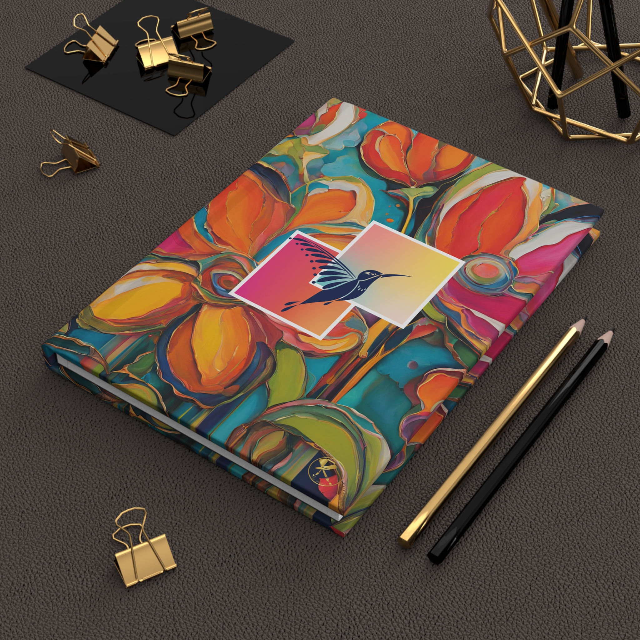 Vibrant Floral Hardcover Journal - Perfect for Nature Lovers