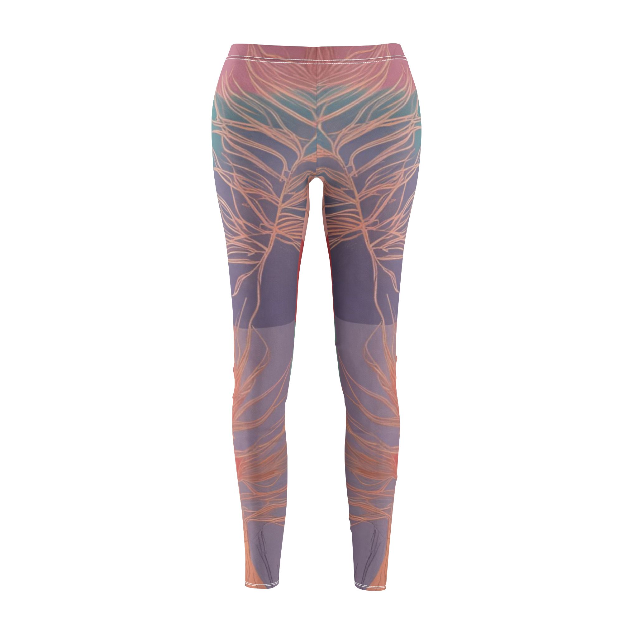 Bohemian Patterned Women's Casual Leggings - Vibrant and Stylish for Everyday Wear