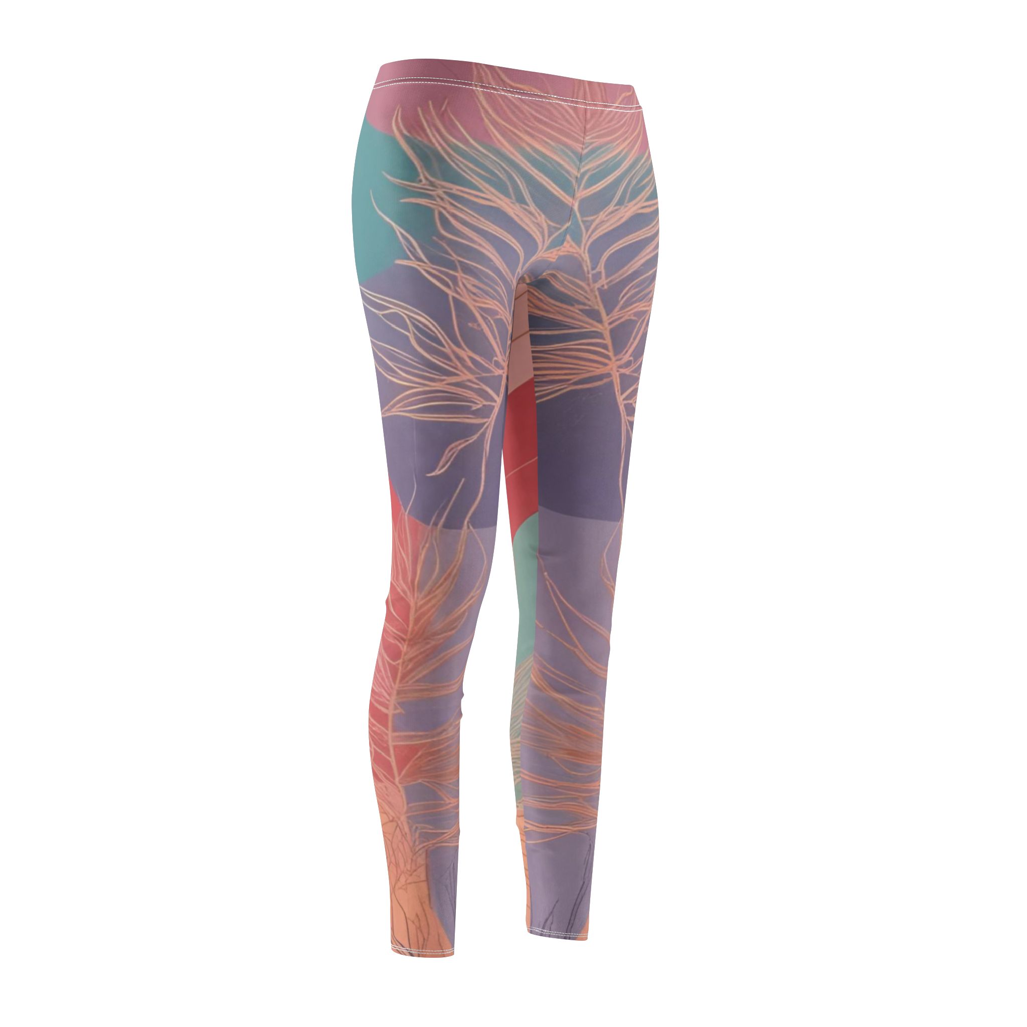 Bohemian Patterned Women's Casual Leggings - Vibrant and Stylish for Everyday Wear - Image 2