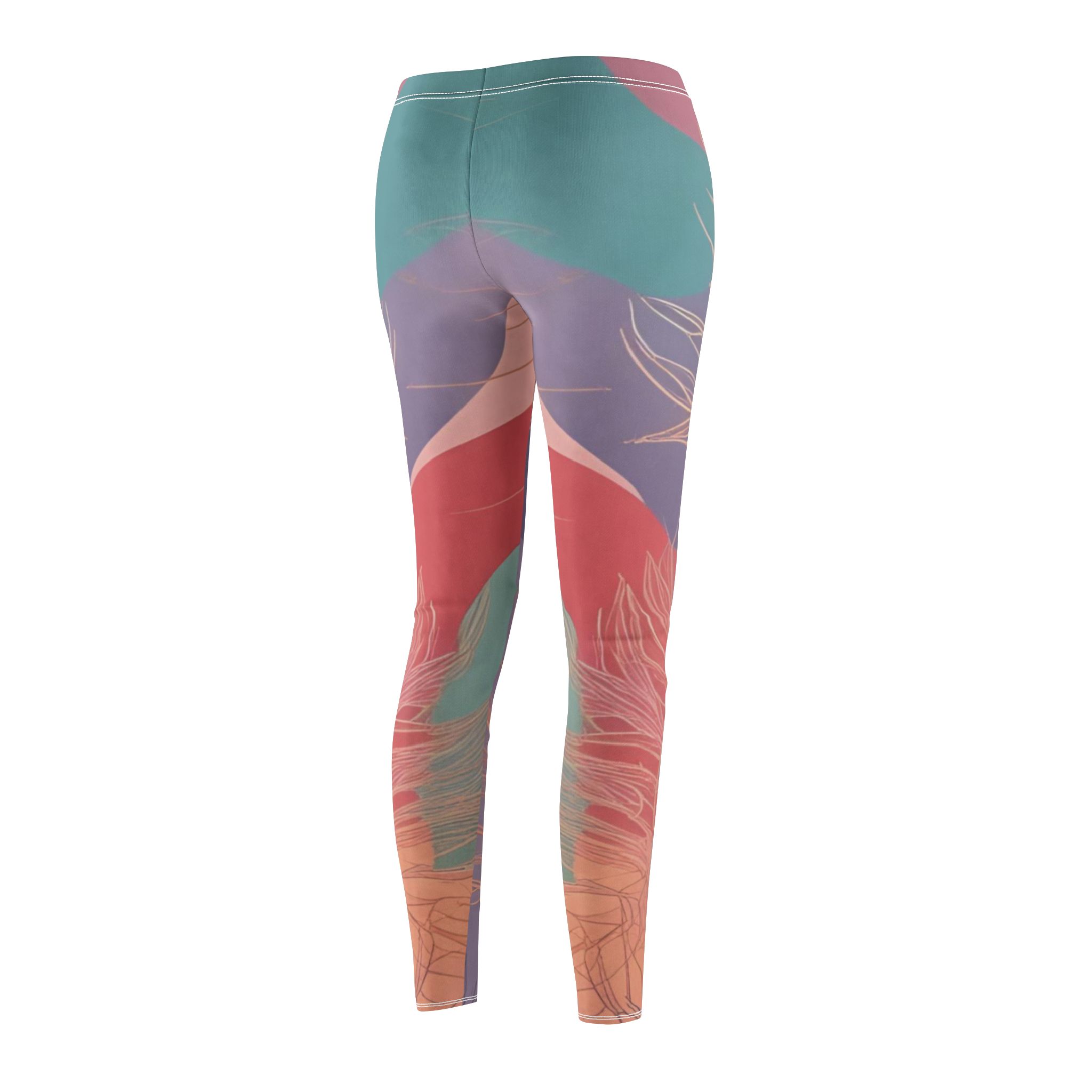 Bohemian Patterned Women's Casual Leggings - Vibrant and Stylish for Everyday Wear - Image 4