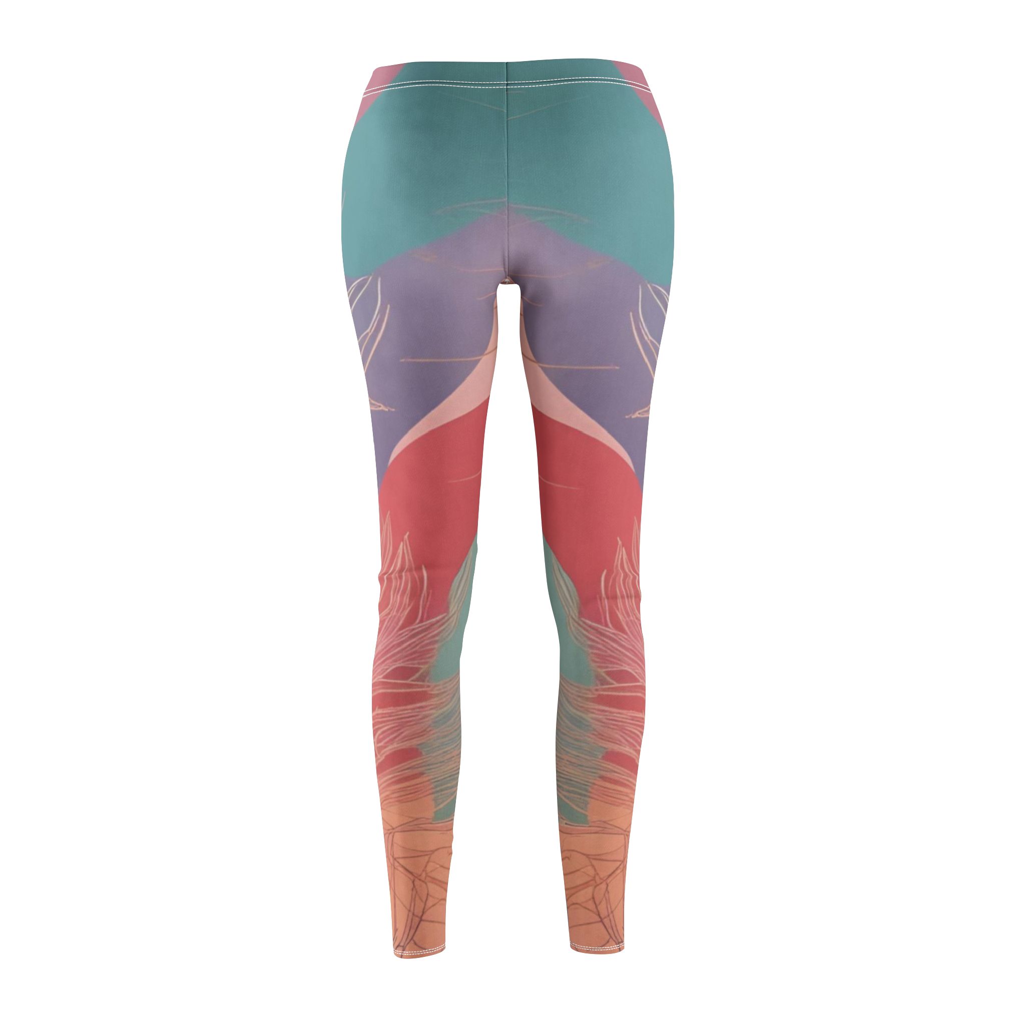 Bohemian Patterned Women's Casual Leggings - Vibrant and Stylish for Everyday Wear - Image 3