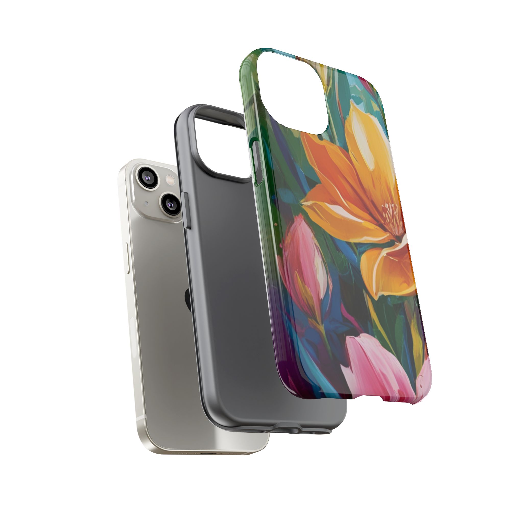 Floral Tough Phone Case - Vibrant Flower Design for Nature Lovers - Image 63