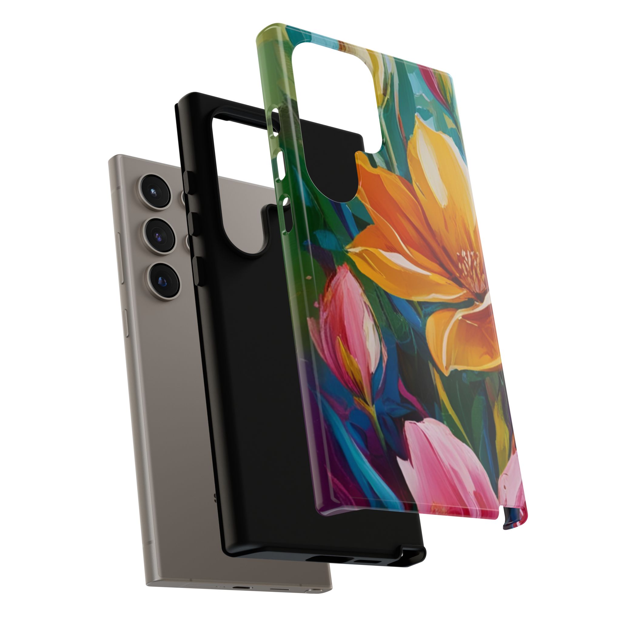Floral Tough Phone Case - Vibrant Flower Design for Nature Lovers - Image 148