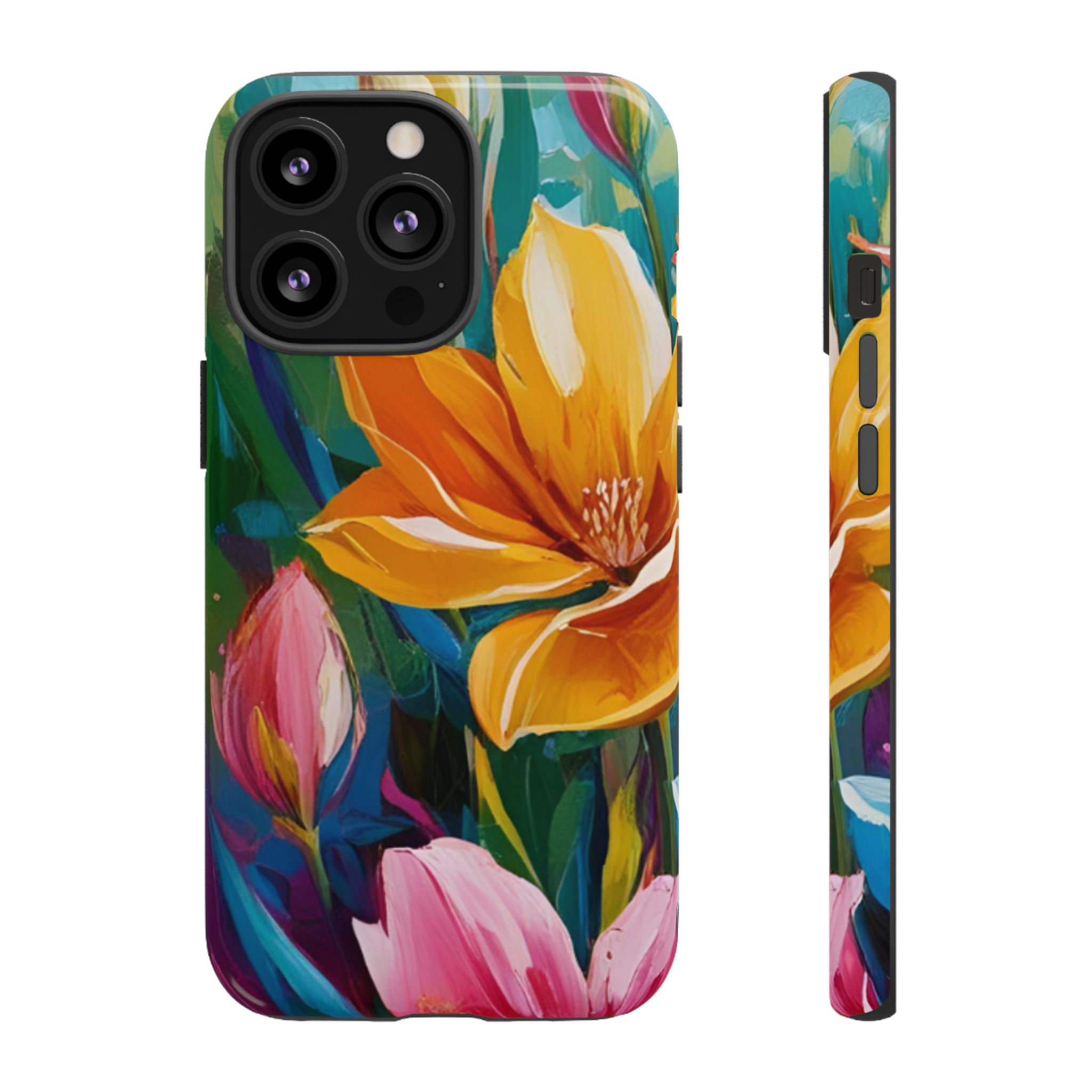 Floral Tough Phone Case - Vibrant Flower Design for Nature Lovers - Image 35