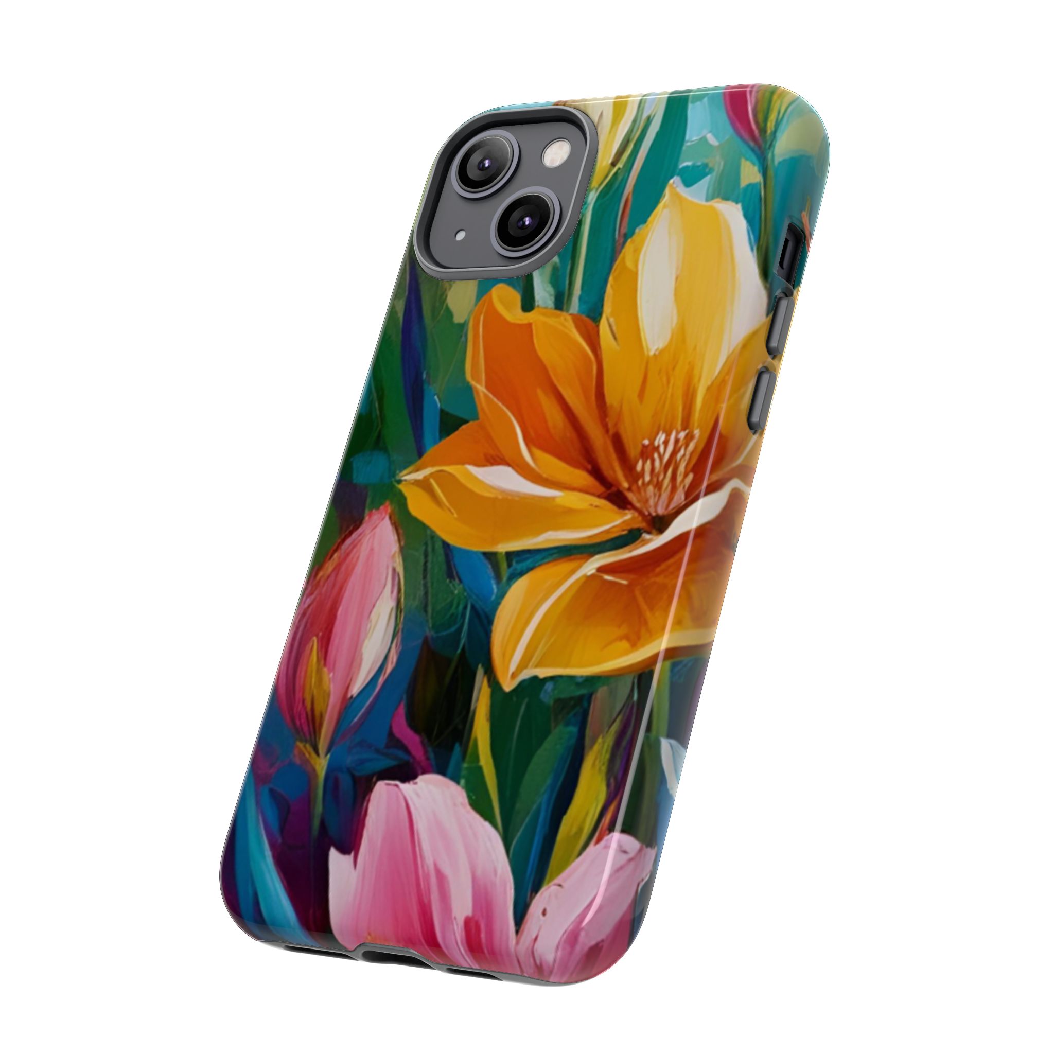 Floral Tough Phone Case - Vibrant Flower Design for Nature Lovers - Image 78
