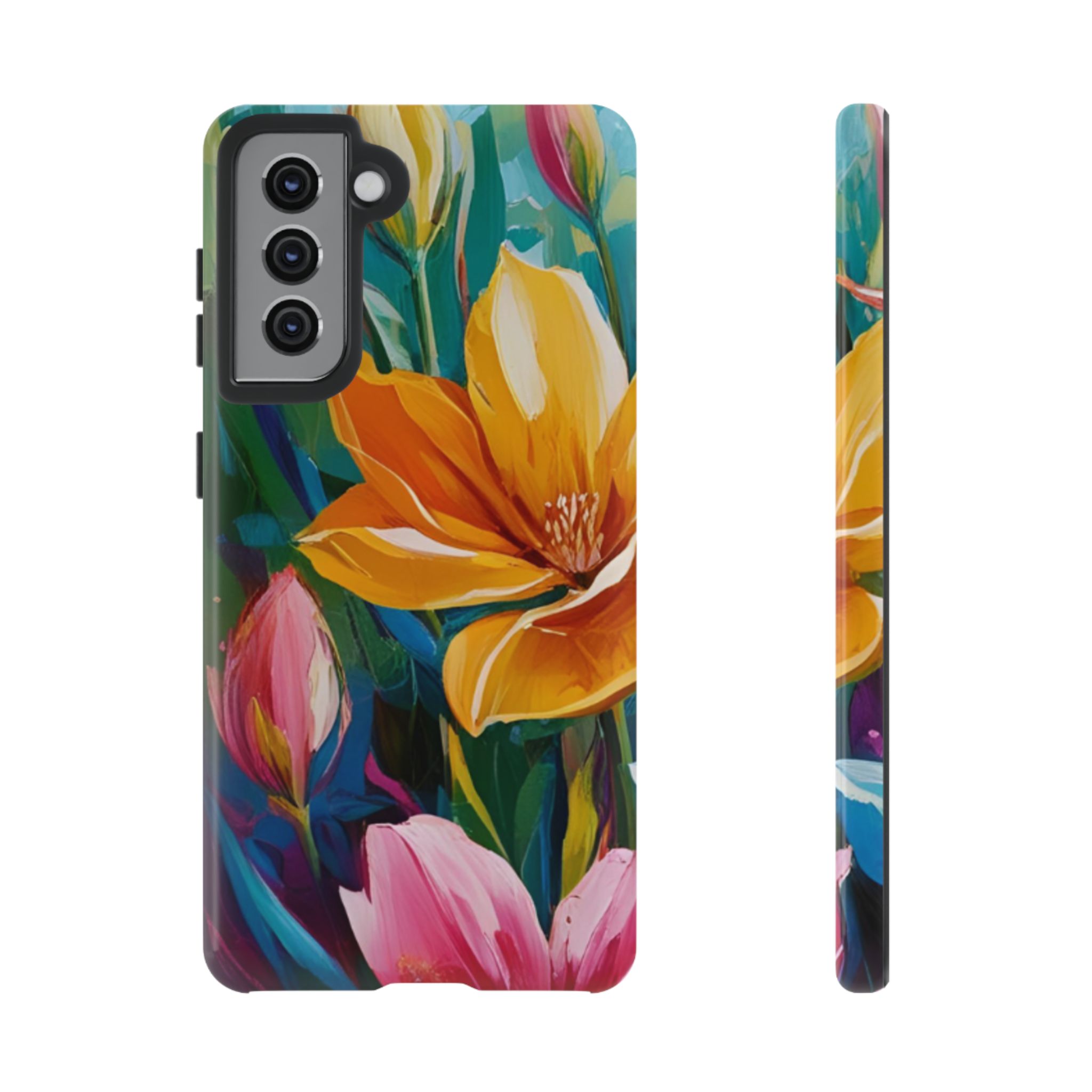 Floral Tough Phone Case - Vibrant Flower Design for Nature Lovers - Image 43