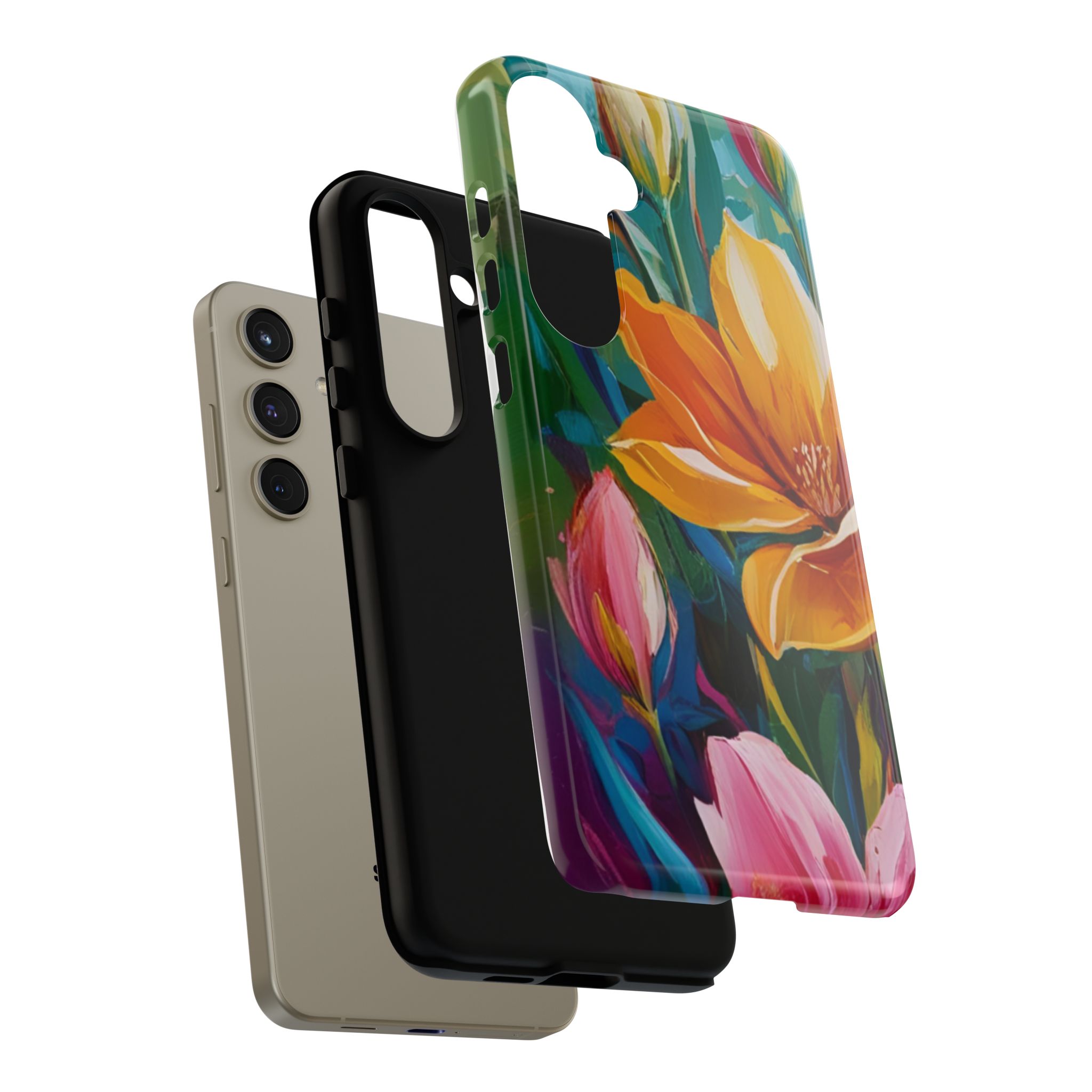 Floral Tough Phone Case - Vibrant Flower Design for Nature Lovers - Image 144