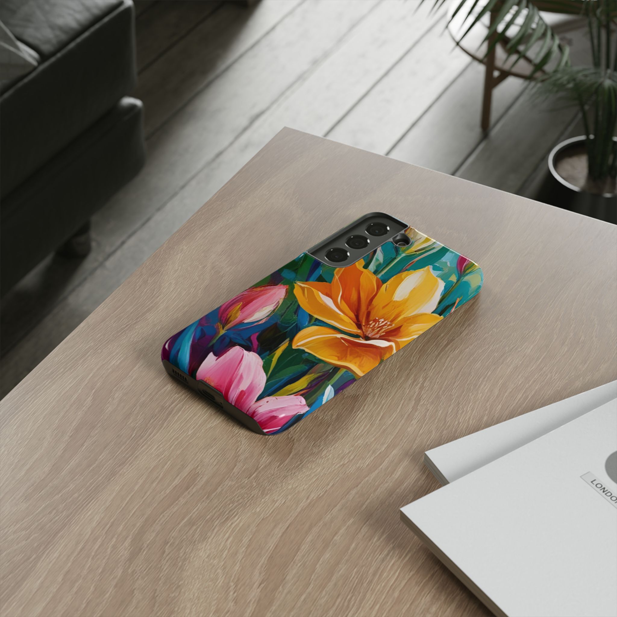 Floral Tough Phone Case - Vibrant Flower Design for Nature Lovers - Image 56