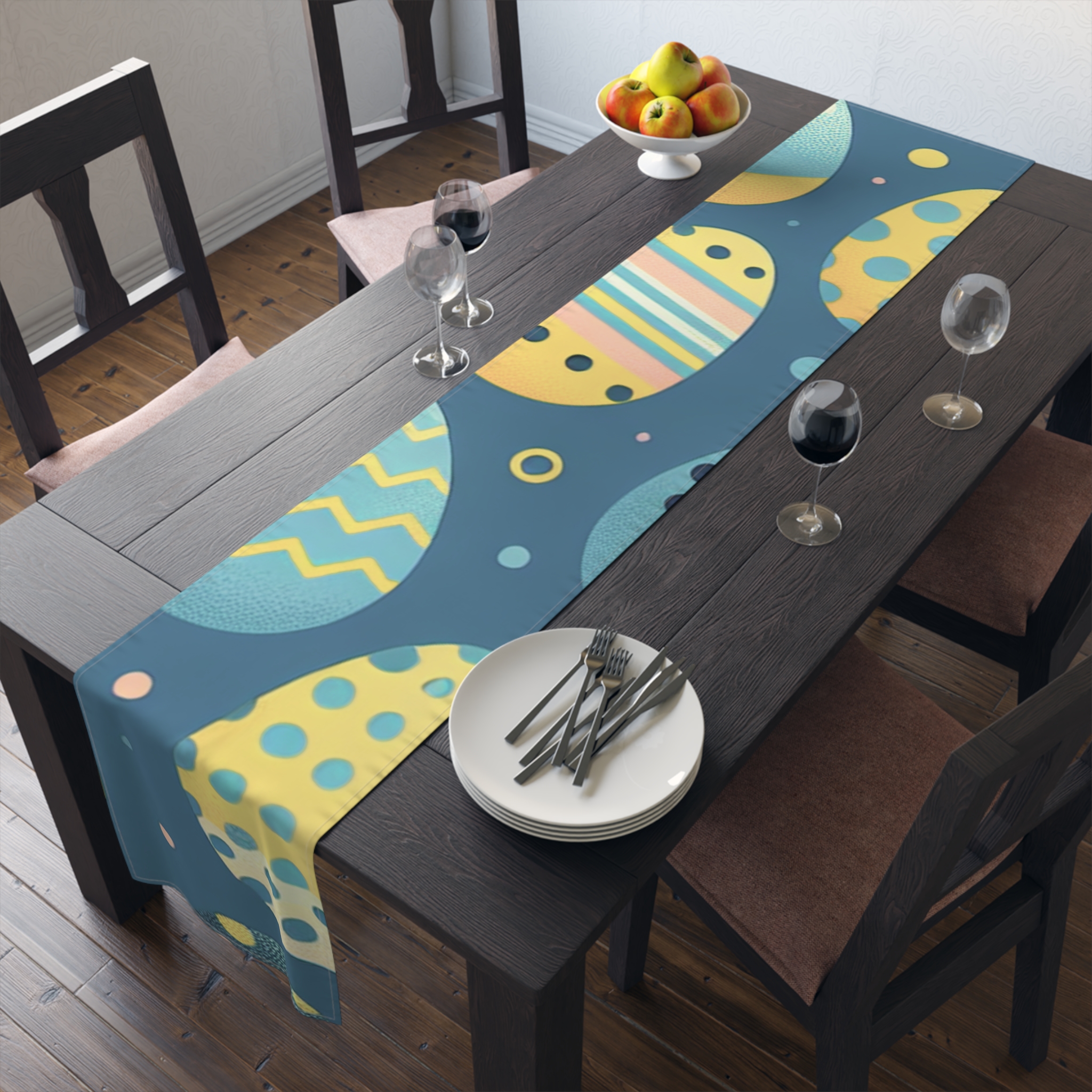 Easter Themed Table Runner – Colorful Egg Design for Spring Celebrations - Image 12