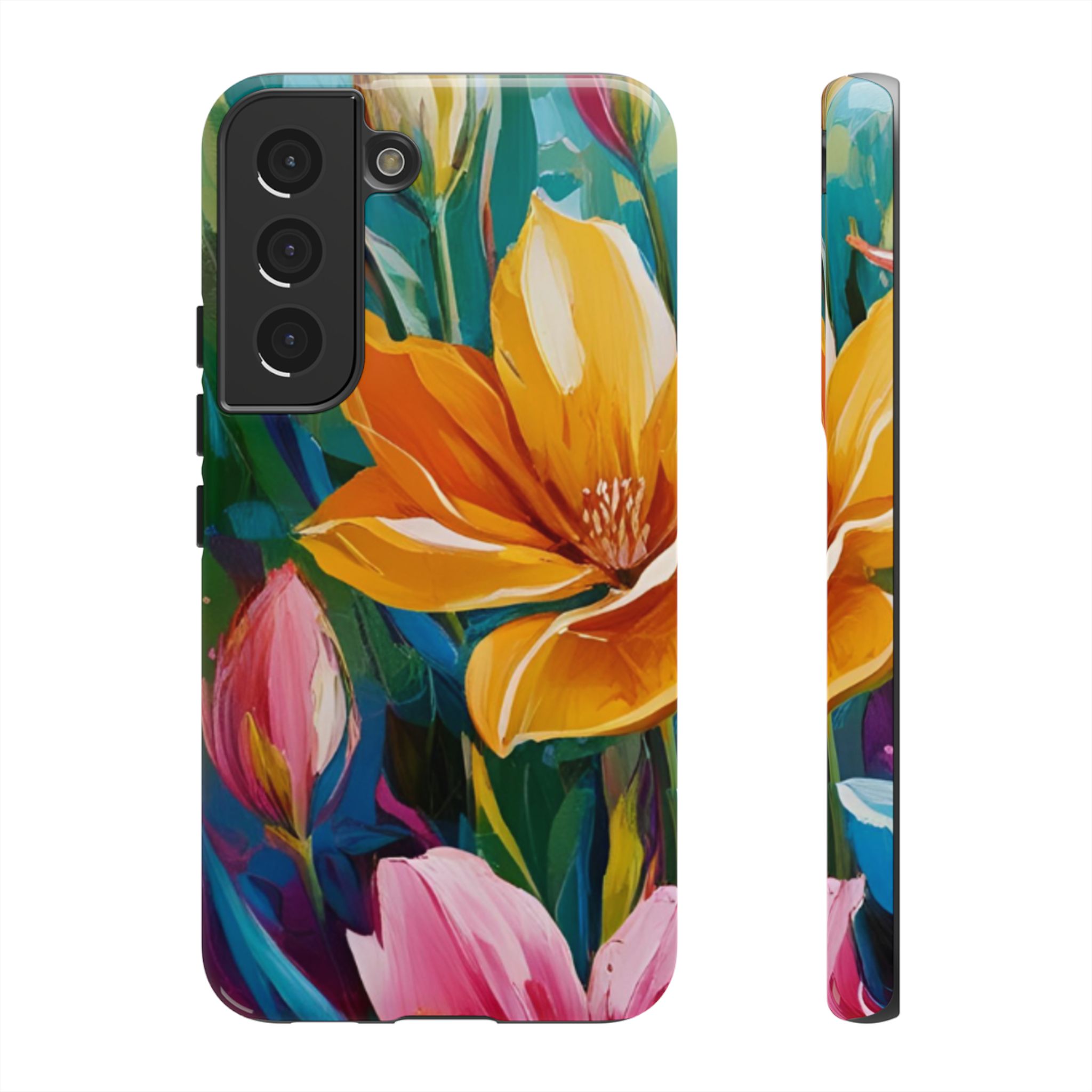 Floral Tough Phone Case - Vibrant Flower Design for Nature Lovers - Image 55
