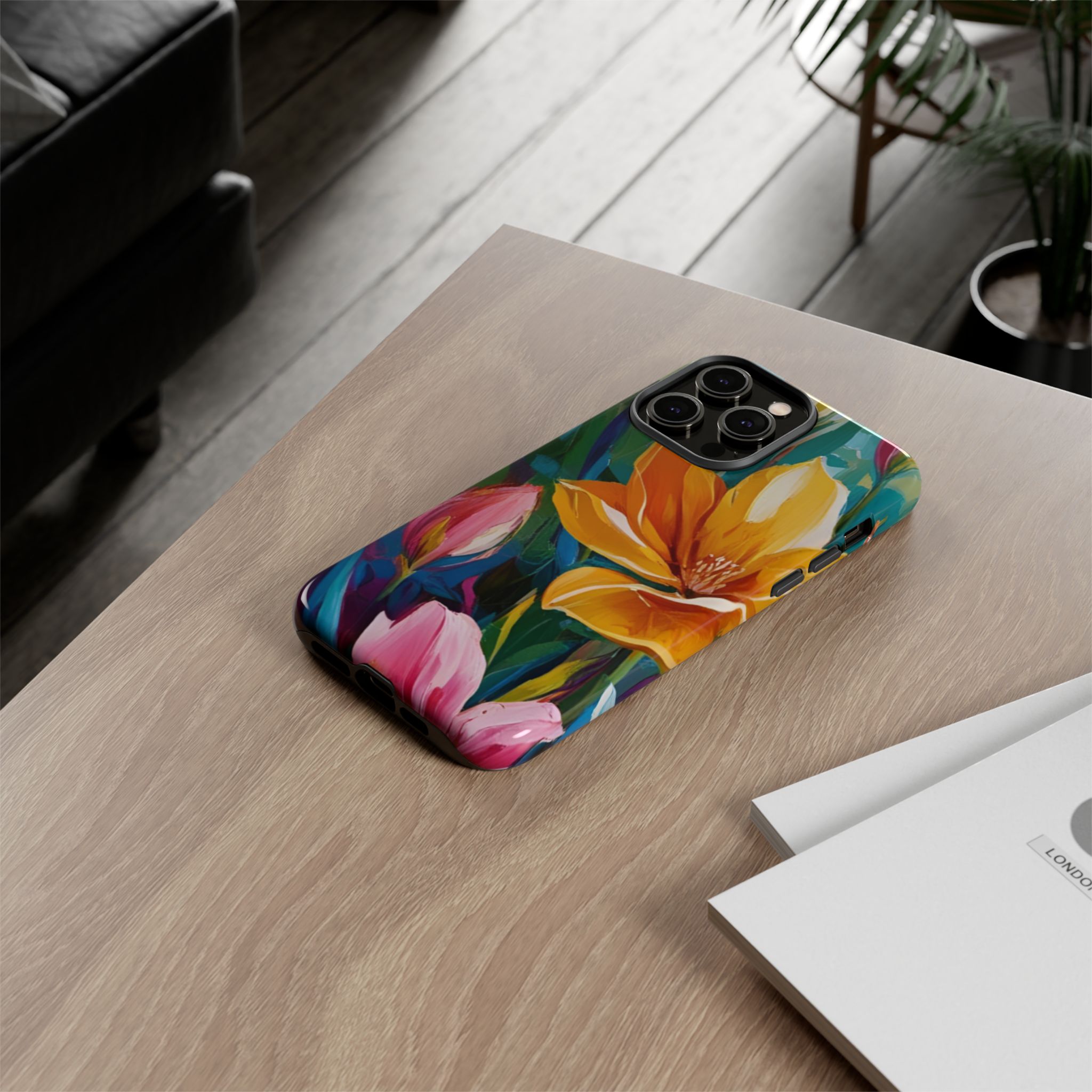Floral Tough Phone Case - Vibrant Flower Design for Nature Lovers - Image 88