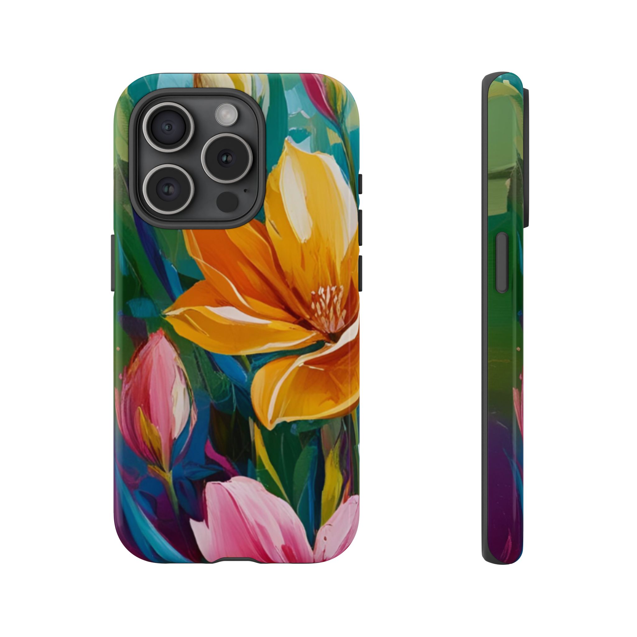 Floral Tough Phone Case - Vibrant Flower Design for Nature Lovers - Image 125