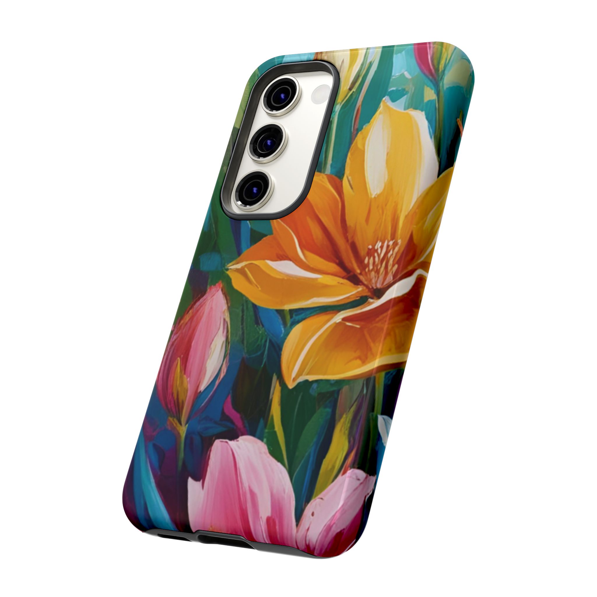 Floral Tough Phone Case - Vibrant Flower Design for Nature Lovers - Image 94