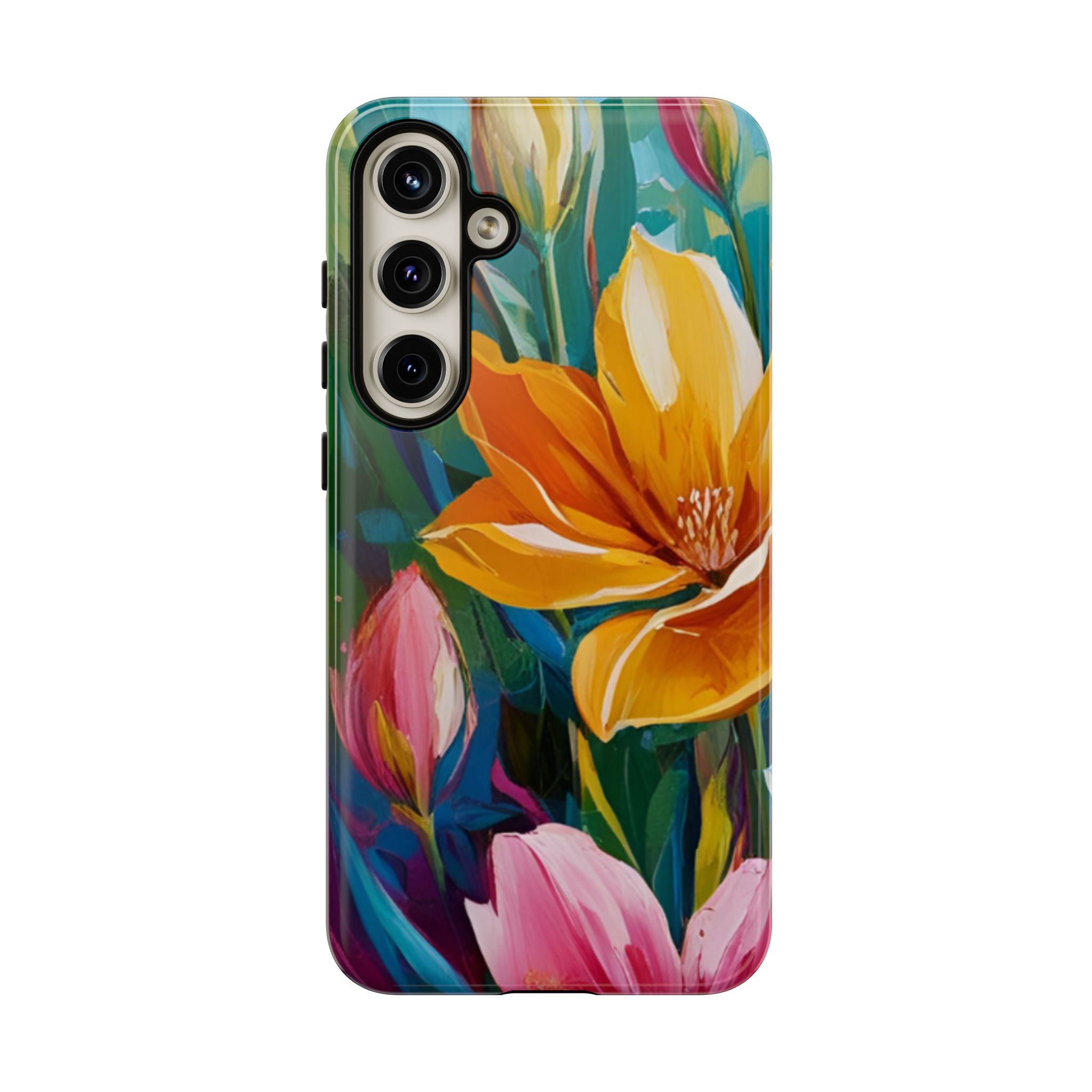 Floral Tough Phone Case - Vibrant Flower Design for Nature Lovers - Image 141