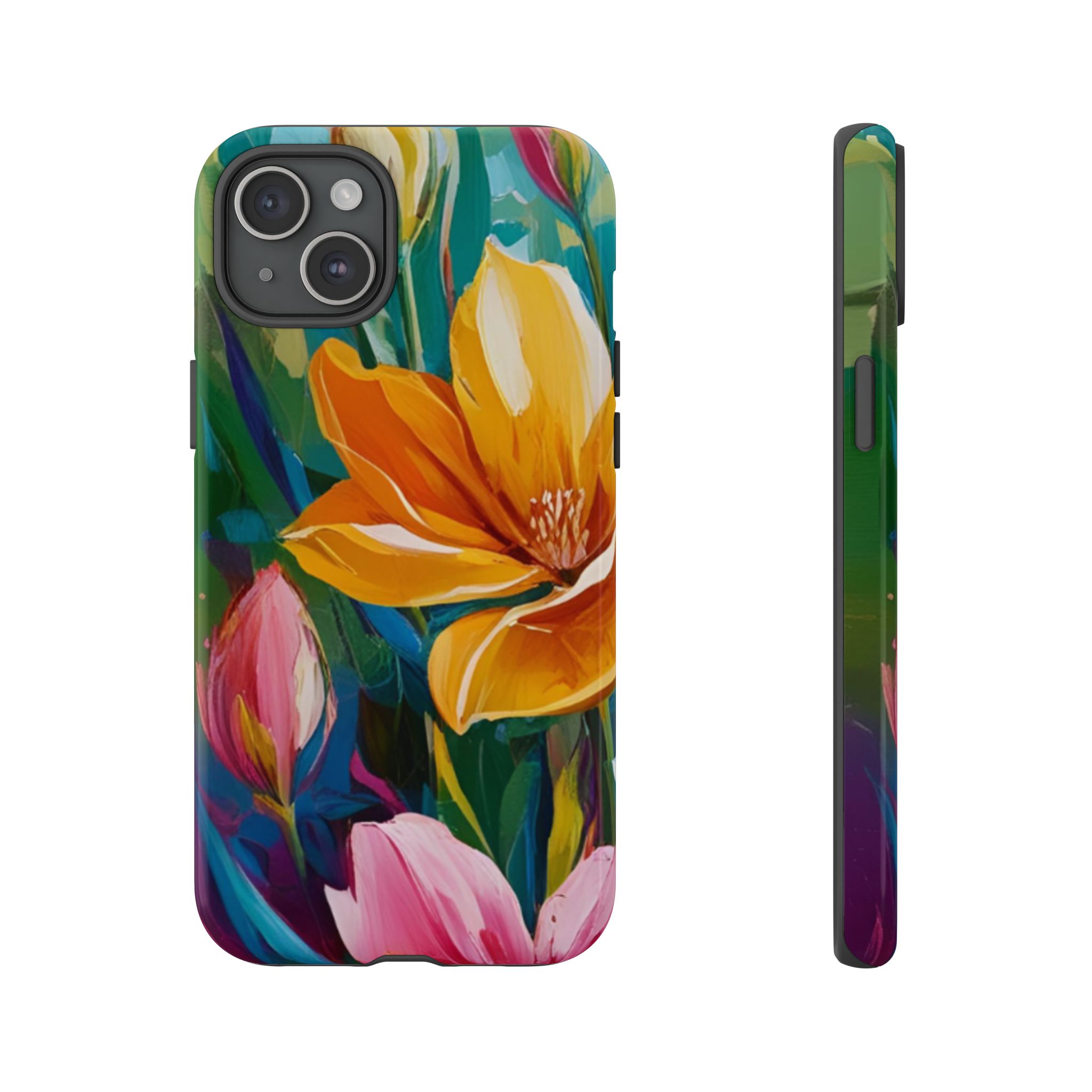 Floral Tough Phone Case - Vibrant Flower Design for Nature Lovers - Image 119