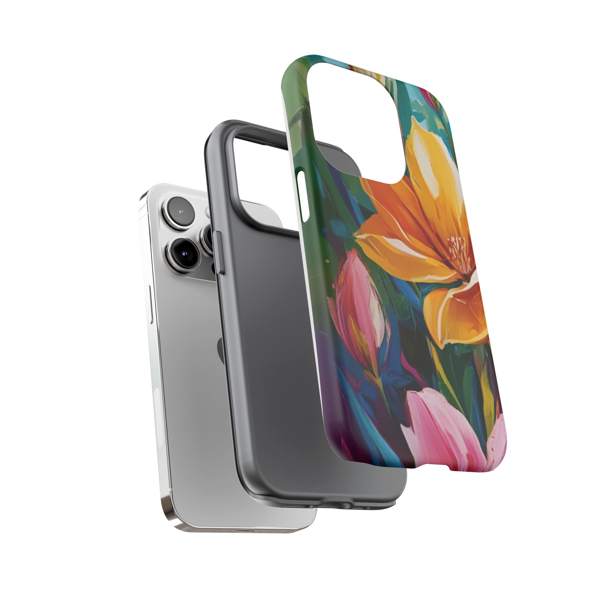 Floral Tough Phone Case - Vibrant Flower Design for Nature Lovers - Image 75