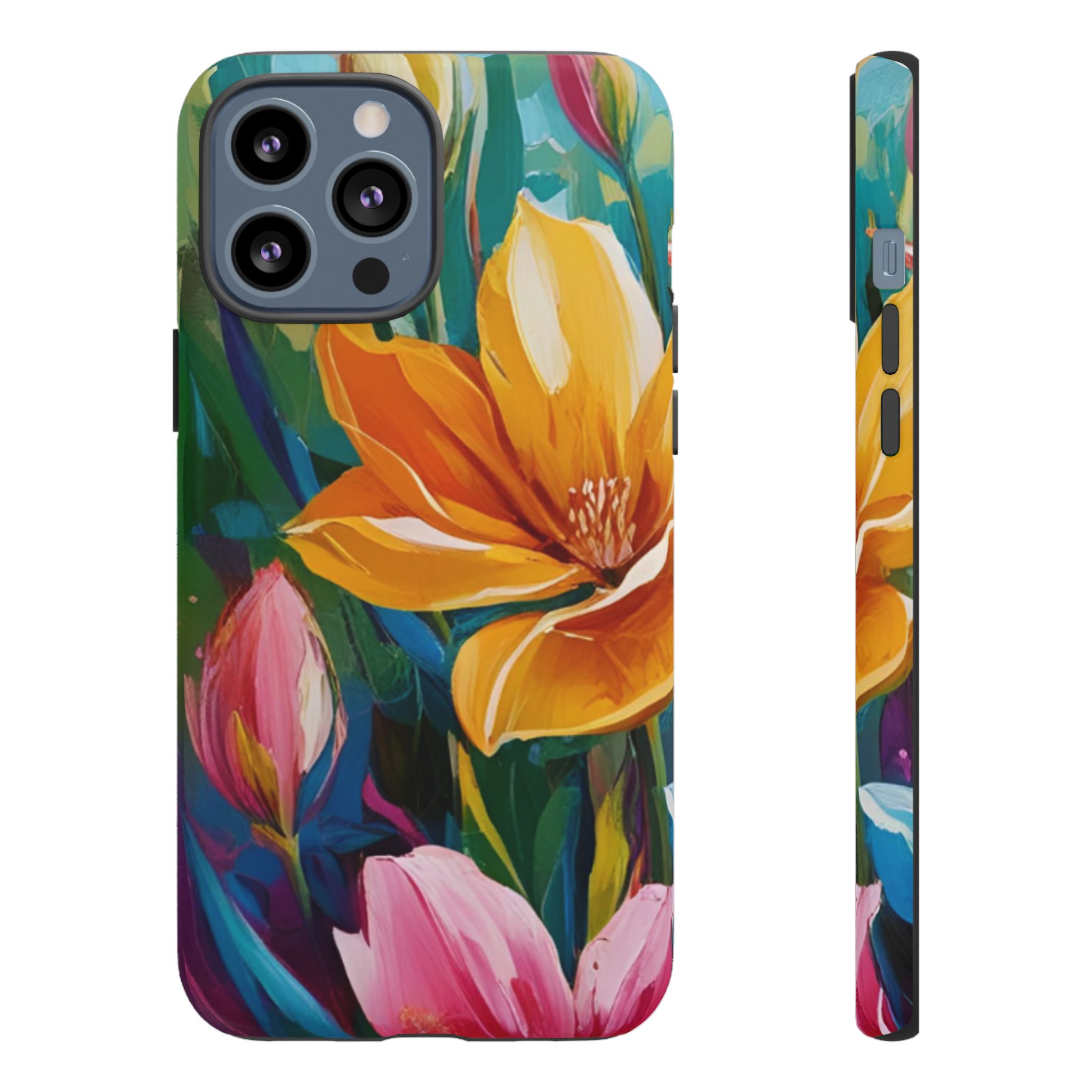 Floral Tough Phone Case - Vibrant Flower Design for Nature Lovers - Image 41