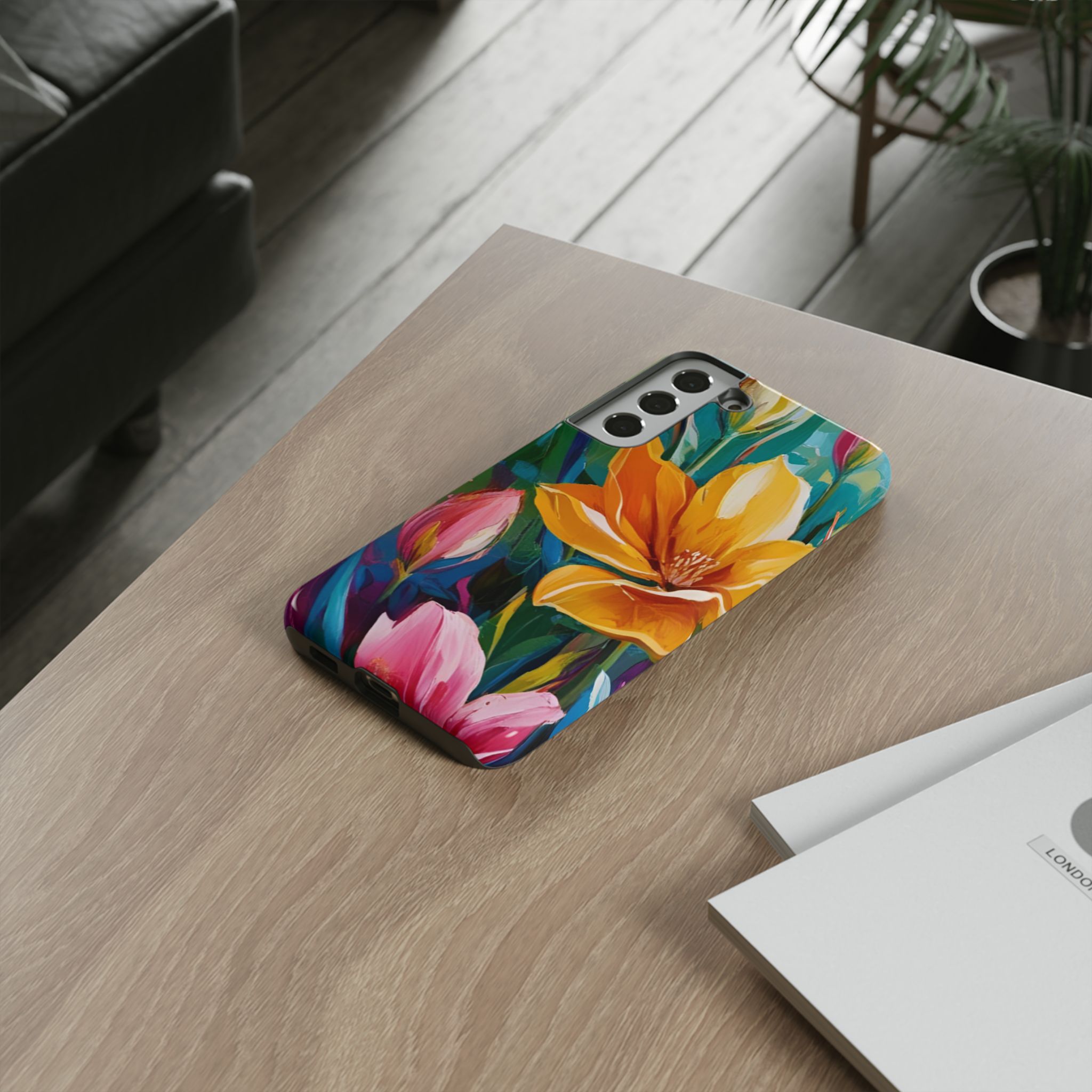 Floral Tough Phone Case - Vibrant Flower Design for Nature Lovers - Image 58