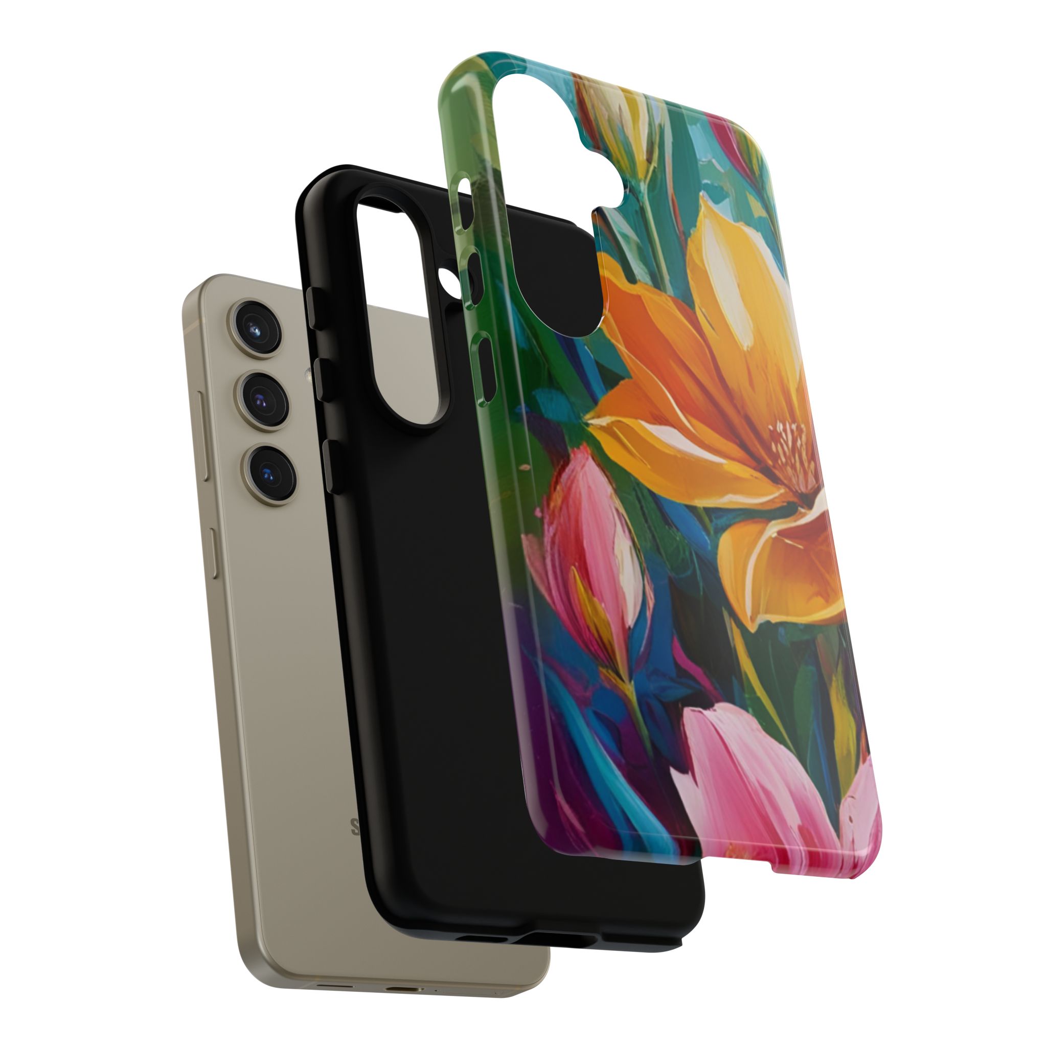 Floral Tough Phone Case - Vibrant Flower Design for Nature Lovers - Image 140