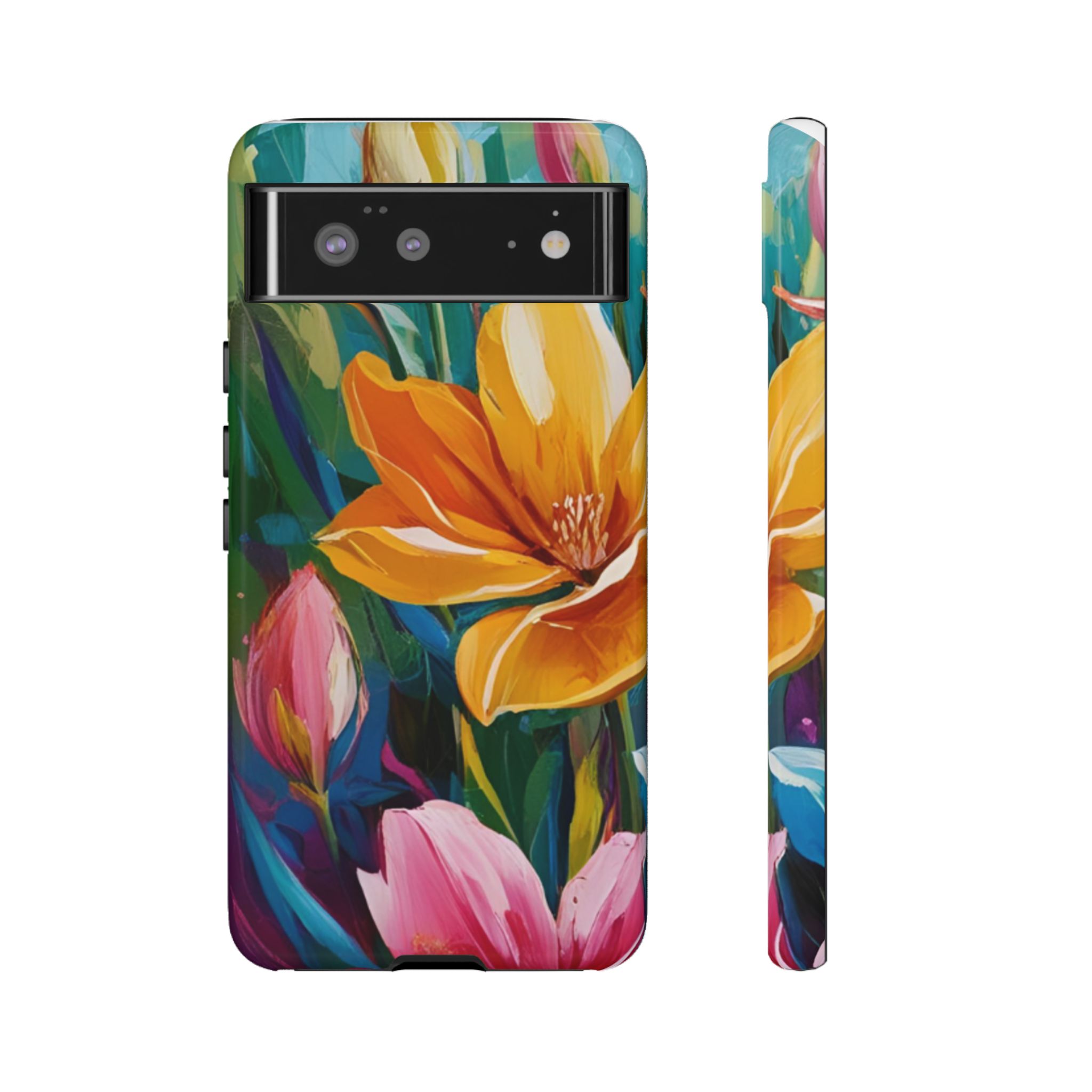Floral Tough Phone Case - Vibrant Flower Design for Nature Lovers - Image 49