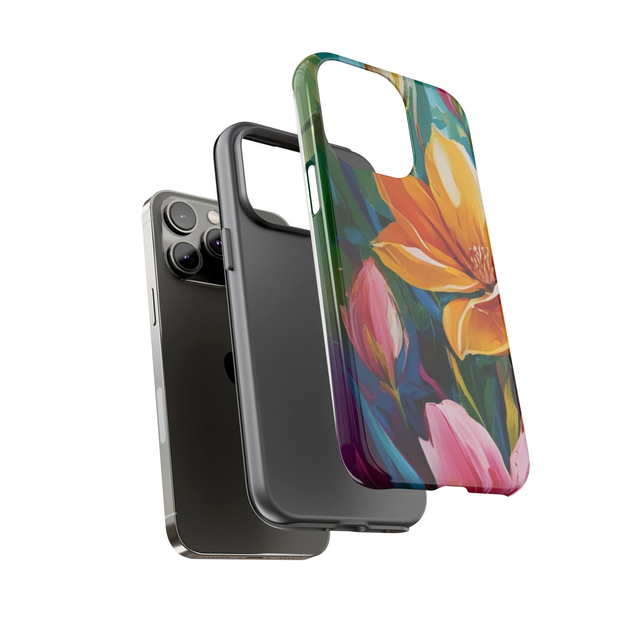 Floral Tough Phone Case - Vibrant Flower Design for Nature Lovers - Image 87