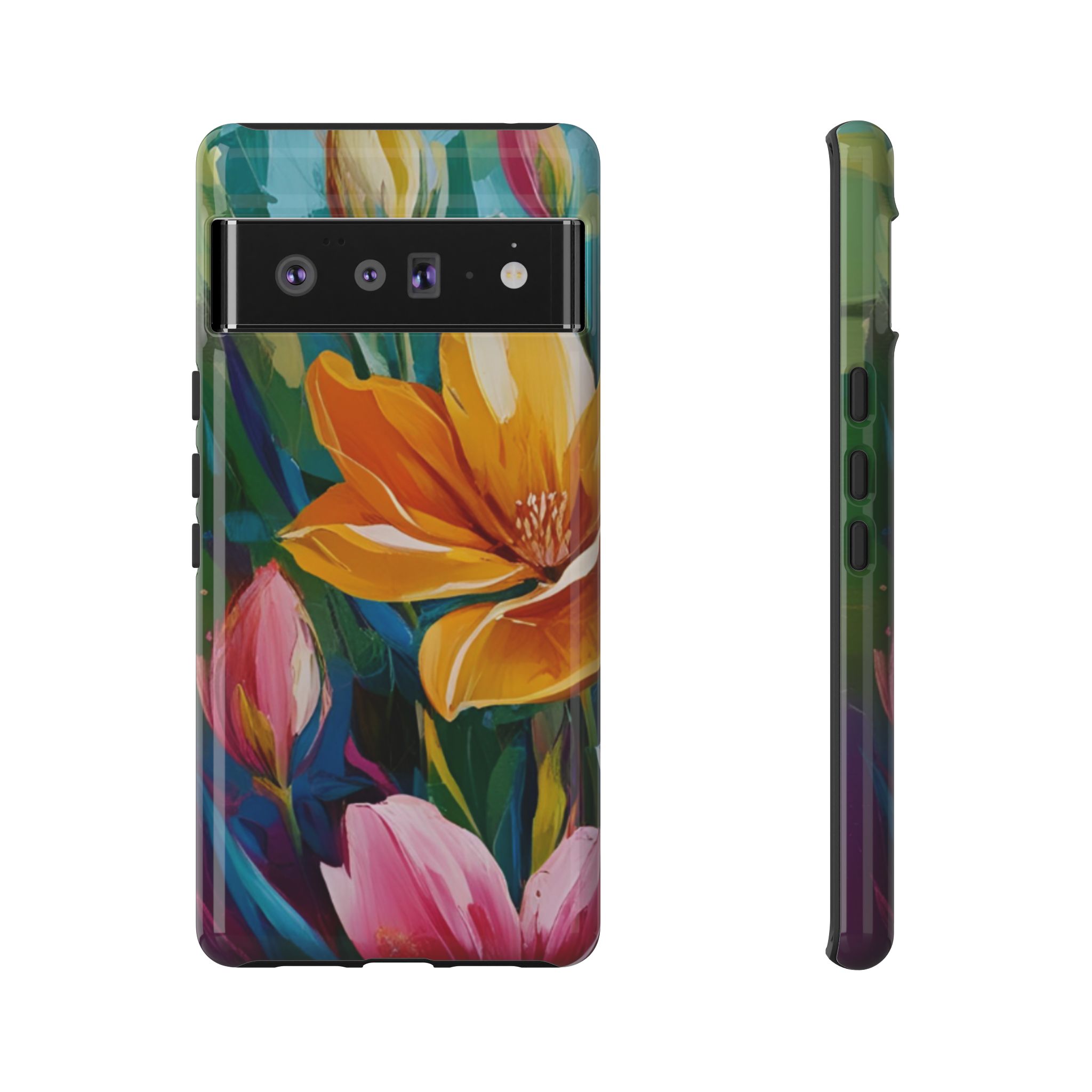 Floral Tough Phone Case - Vibrant Flower Design for Nature Lovers - Image 109