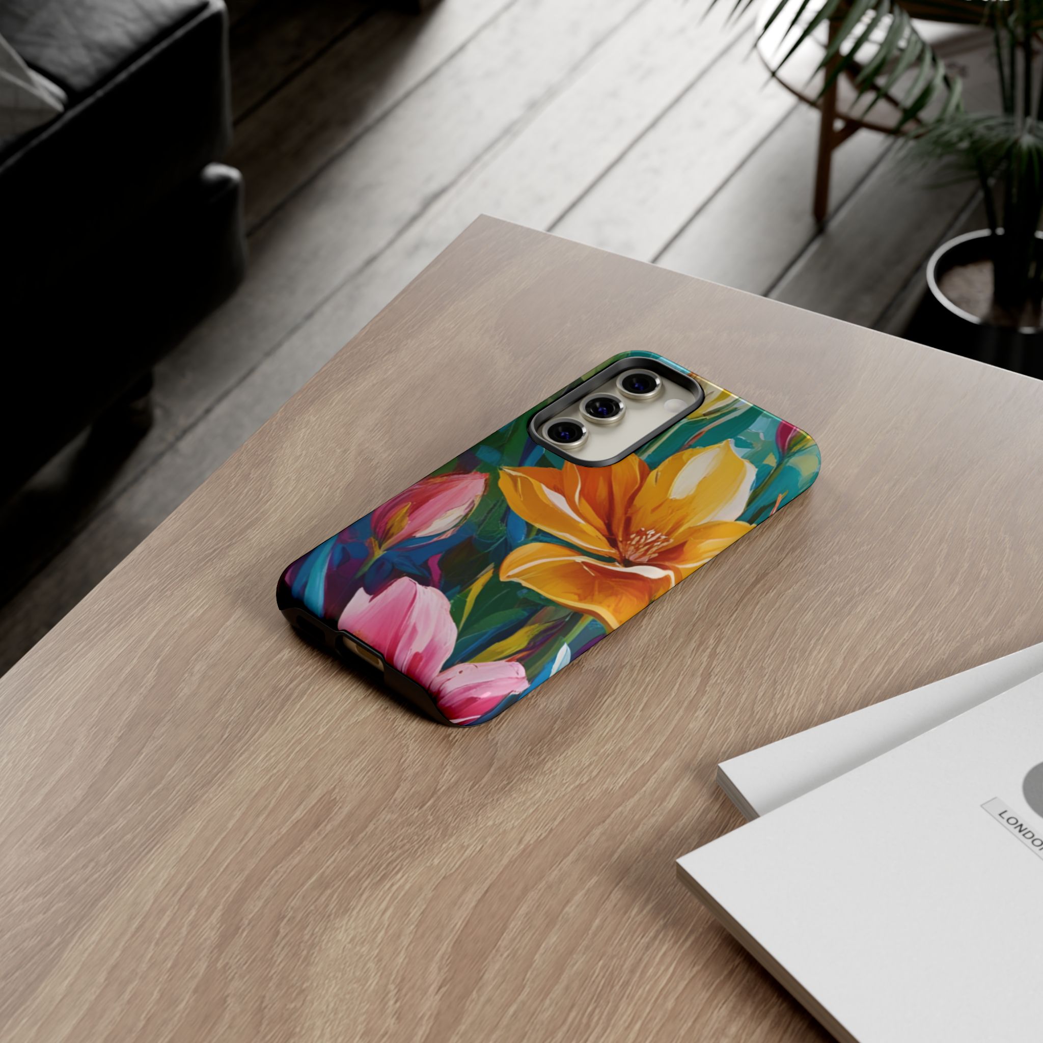Floral Tough Phone Case - Vibrant Flower Design for Nature Lovers - Image 96