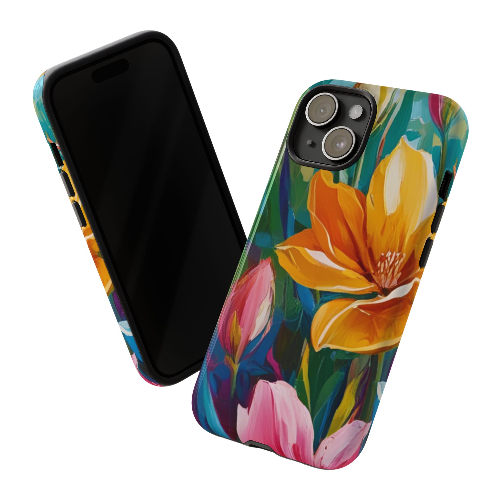 Floral Tough Phone Case - Vibrant Flower Design for Nature Lovers - Image 114
