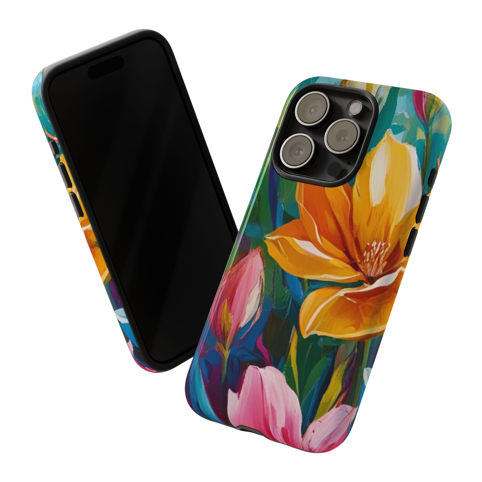 Floral Tough Phone Case - Vibrant Flower Design for Nature Lovers - Image 126