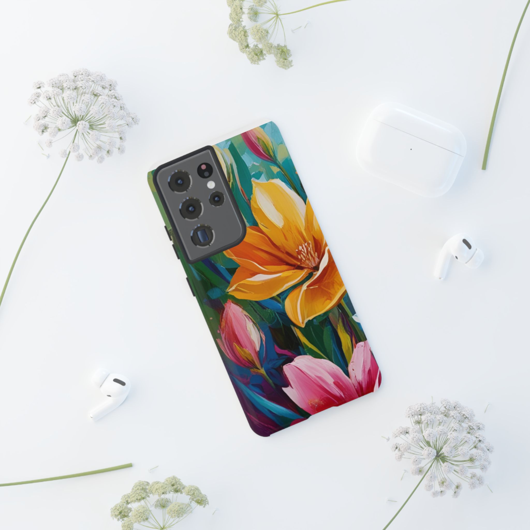 Floral Tough Phone Case - Vibrant Flower Design for Nature Lovers - Image 47