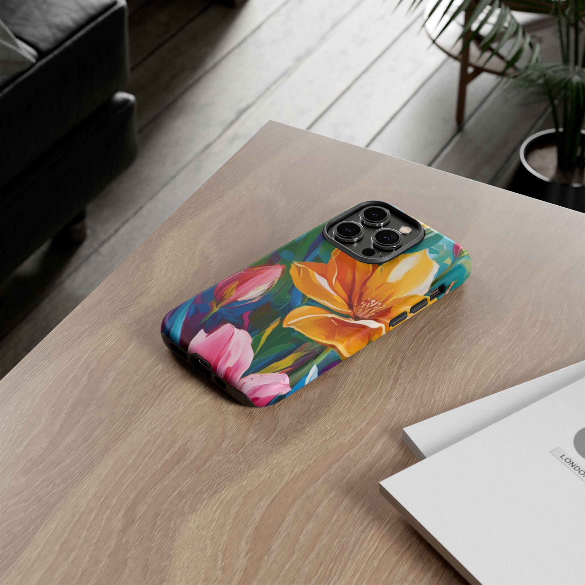 Floral Tough Phone Case - Vibrant Flower Design for Nature Lovers - Image 76