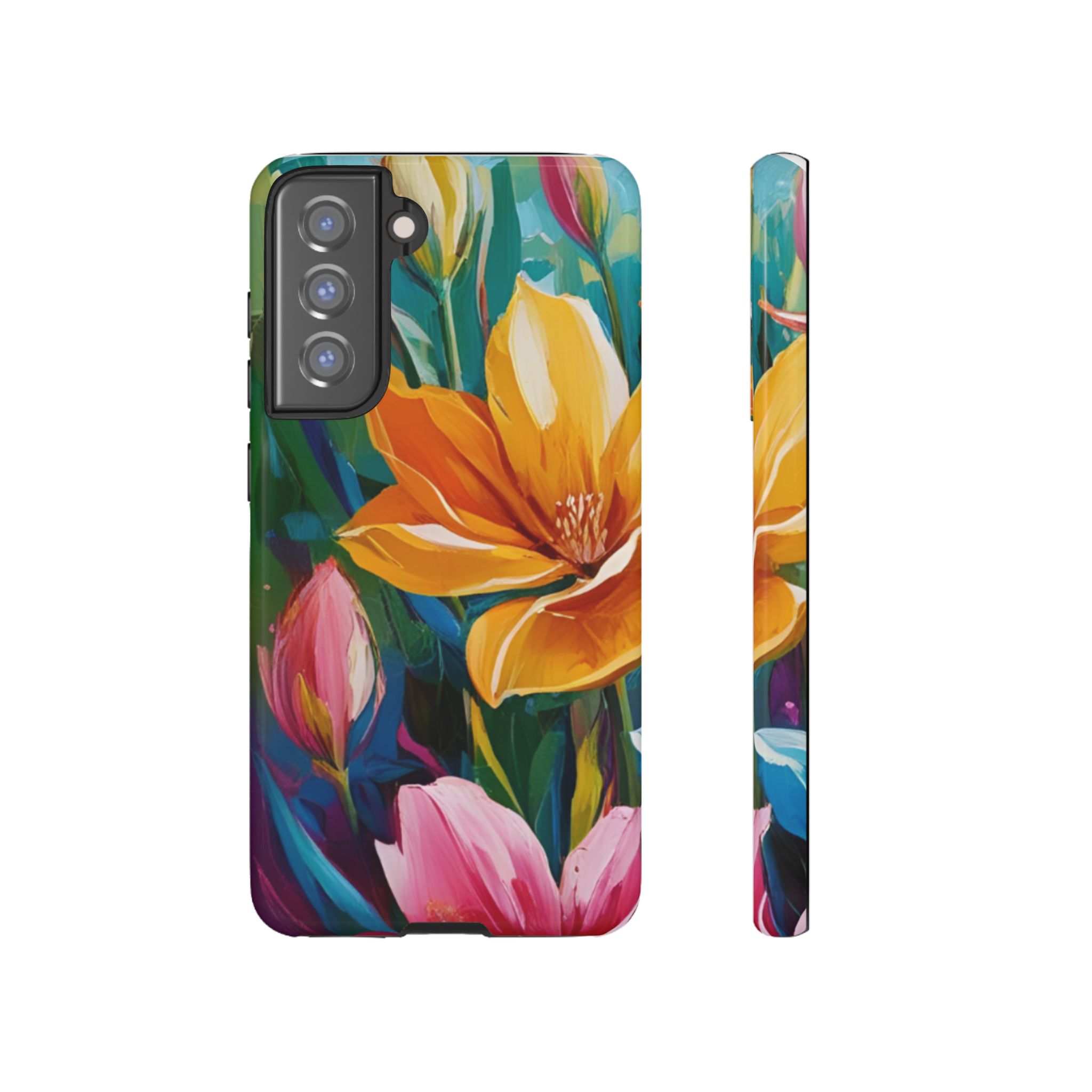 Floral Tough Phone Case - Vibrant Flower Design for Nature Lovers - Image 53
