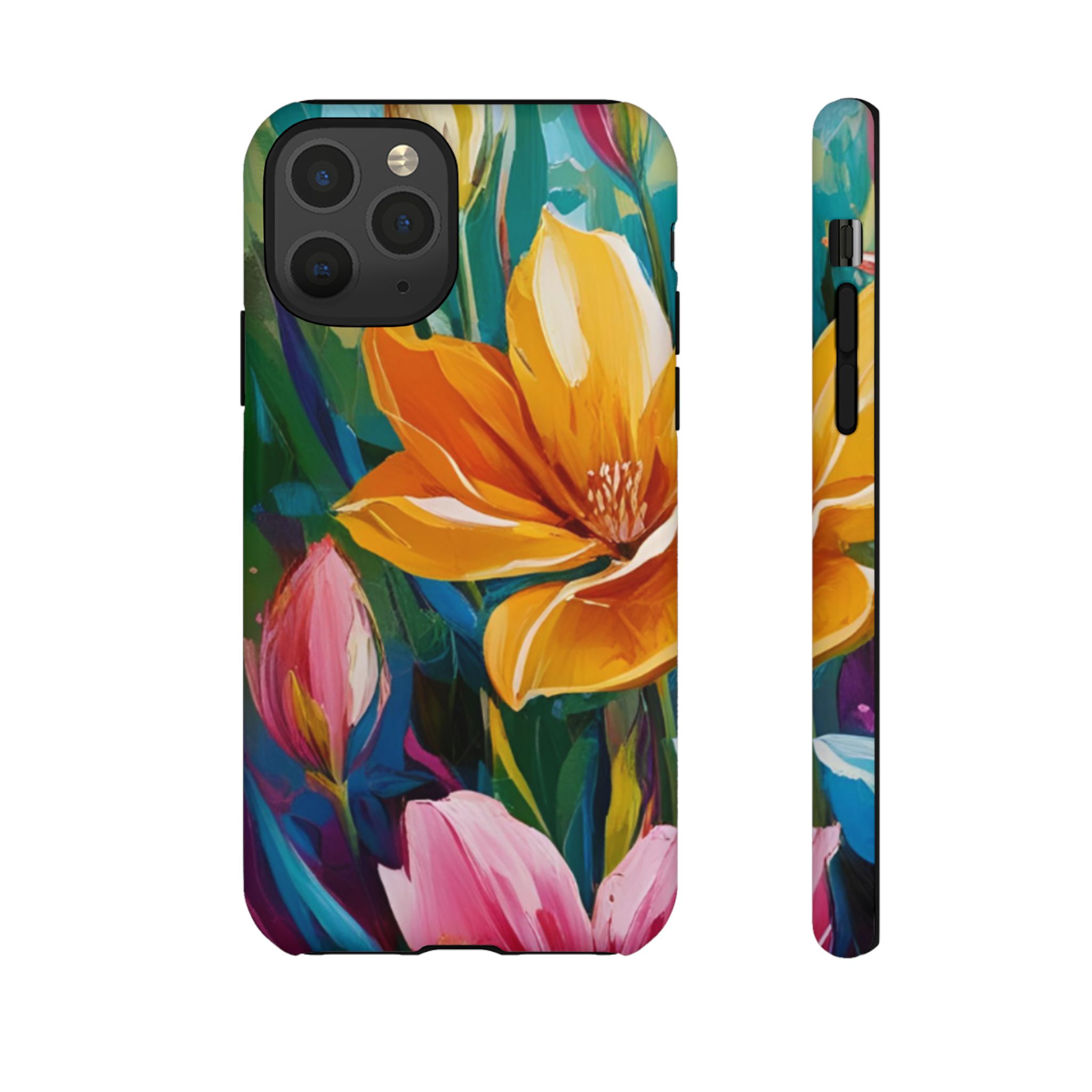 Floral Tough Phone Case - Vibrant Flower Design for Nature Lovers - Image 13
