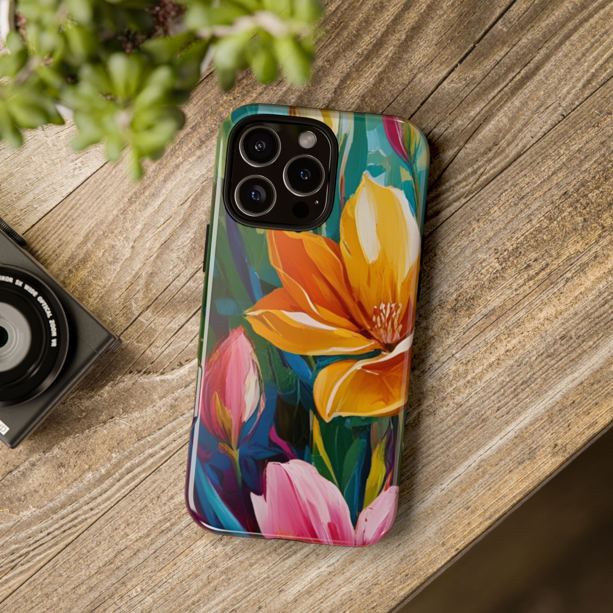 Floral Tough Phone Case - Vibrant Flower Design for Nature Lovers - Image 184