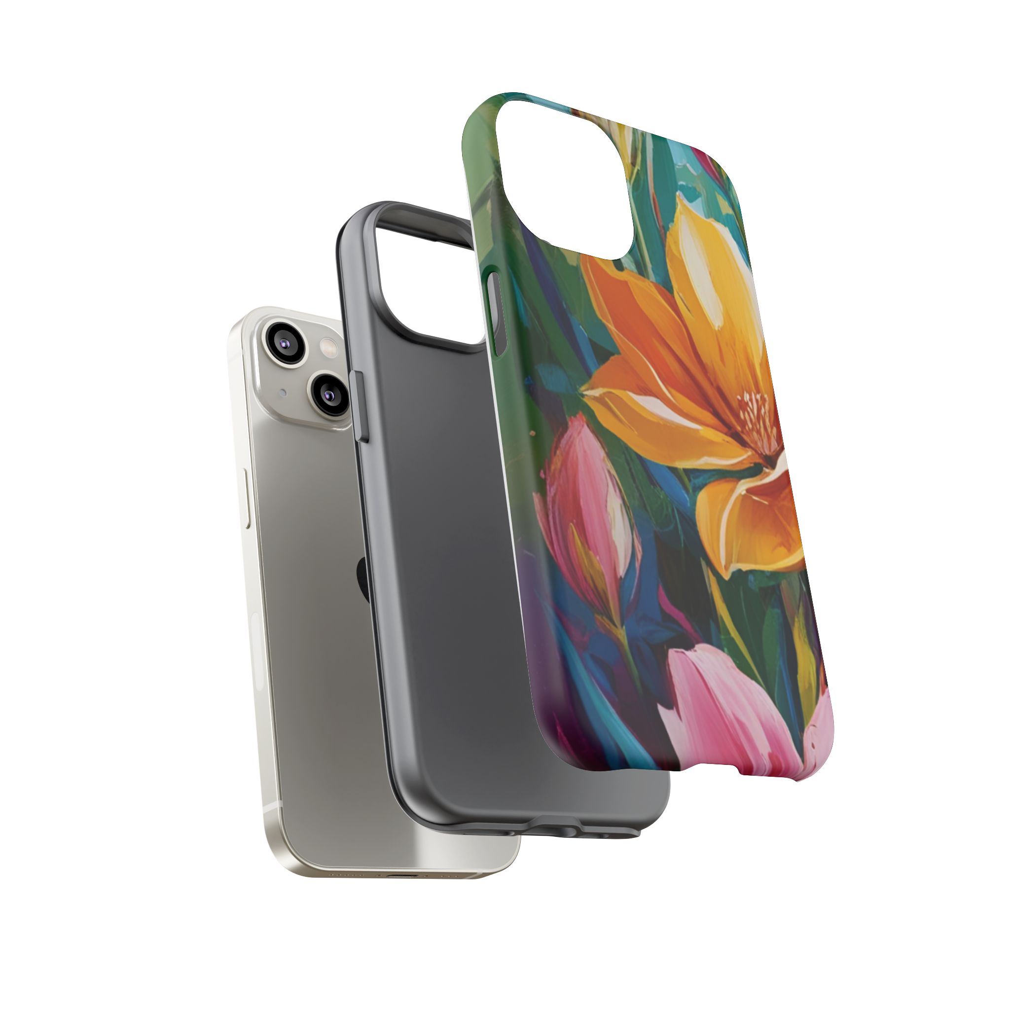 Floral Tough Phone Case - Vibrant Flower Design for Nature Lovers - Image 67