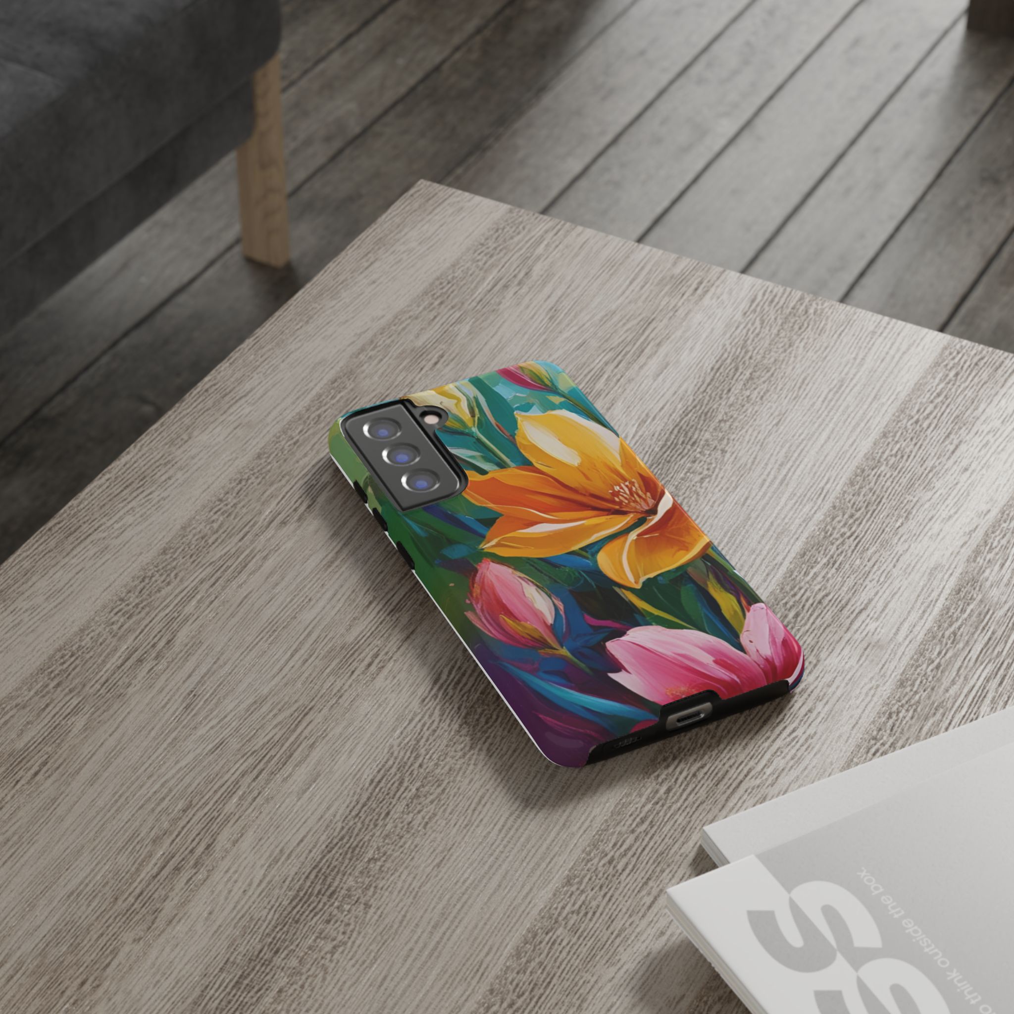 Floral Tough Phone Case - Vibrant Flower Design for Nature Lovers - Image 54
