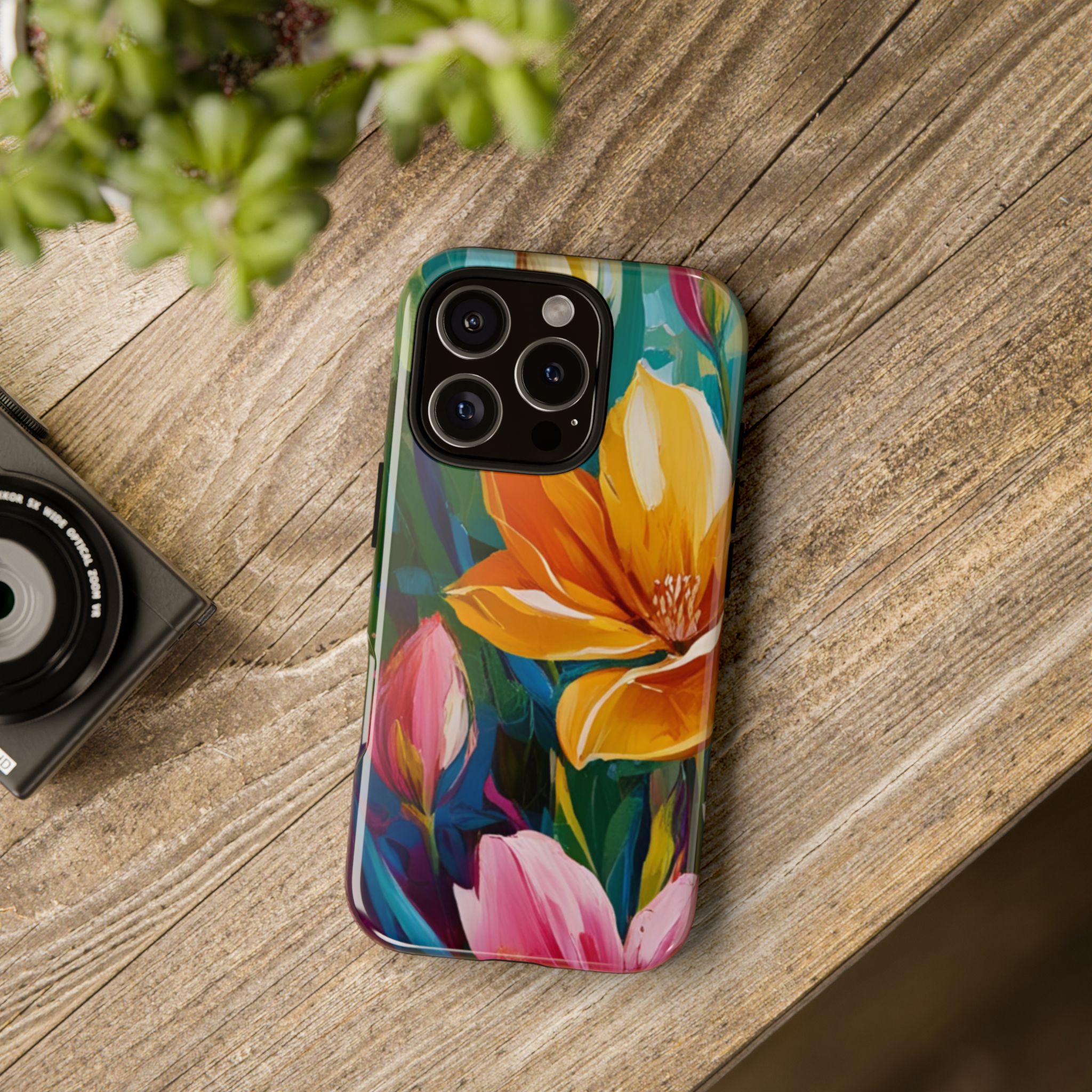 Floral Tough Phone Case - Vibrant Flower Design for Nature Lovers - Image 176