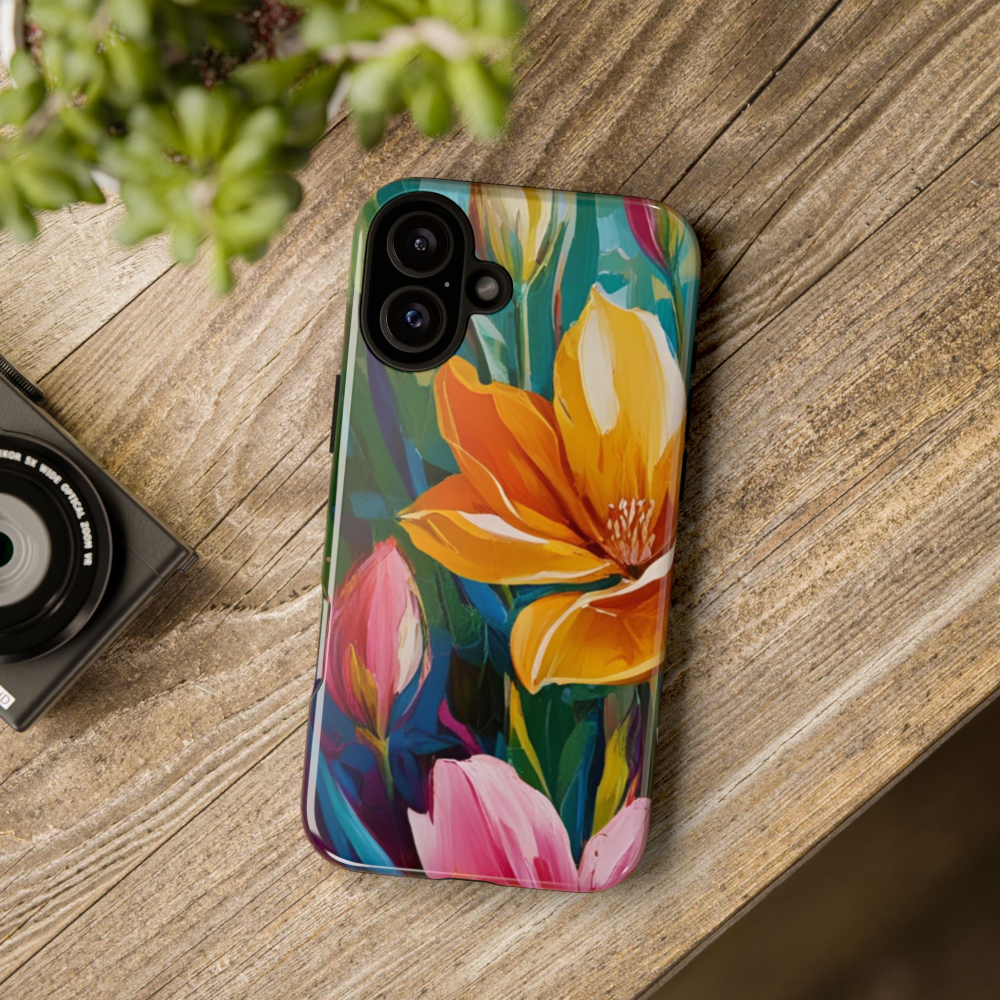 Floral Tough Phone Case - Vibrant Flower Design for Nature Lovers - Image 168