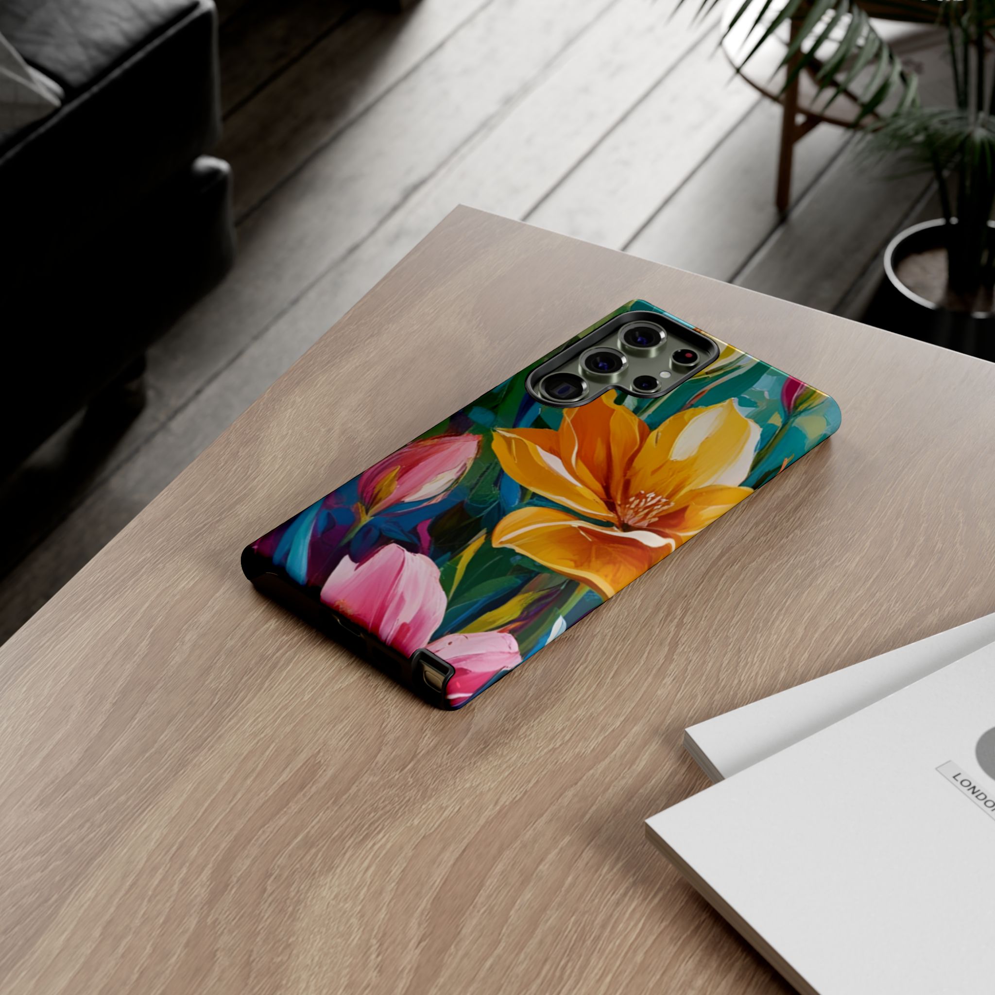 Floral Tough Phone Case - Vibrant Flower Design for Nature Lovers - Image 104