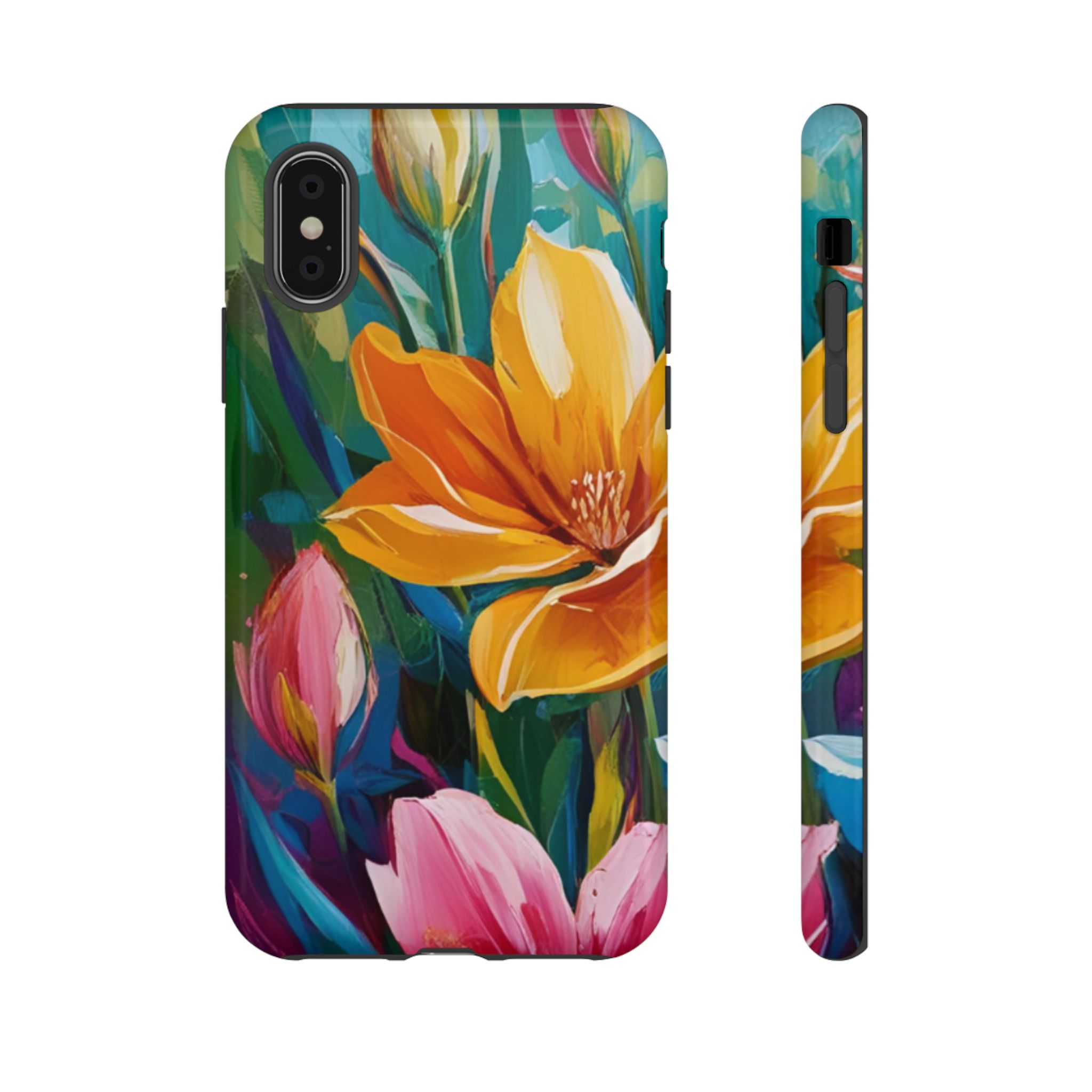 Floral Tough Phone Case - Vibrant Flower Design for Nature Lovers - Image 5