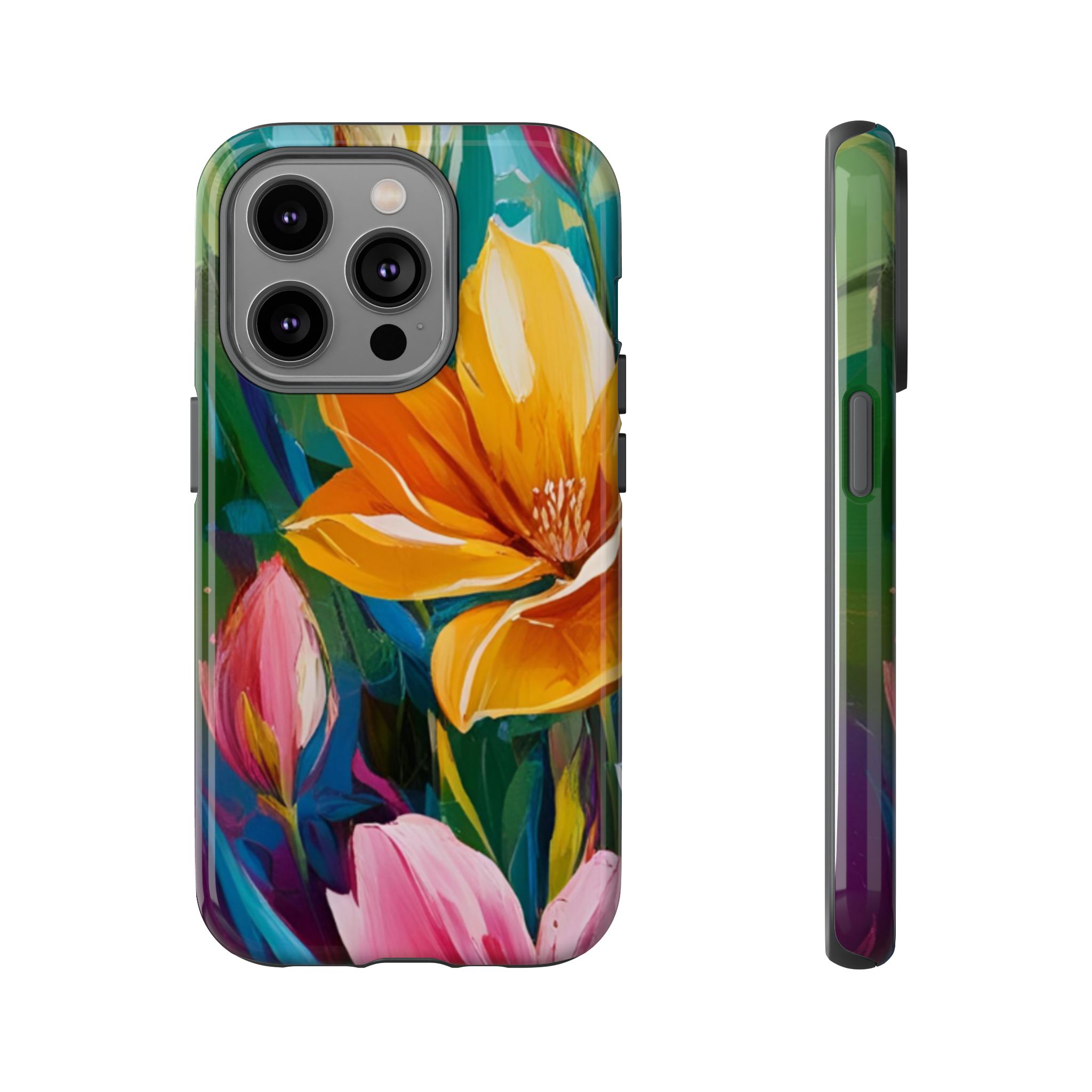 Floral Tough Phone Case - Vibrant Flower Design for Nature Lovers - Image 69