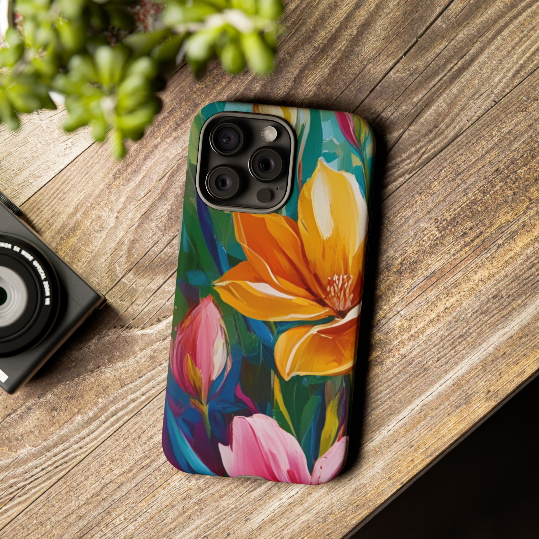 Floral Tough Phone Case - Vibrant Flower Design for Nature Lovers - Image 136