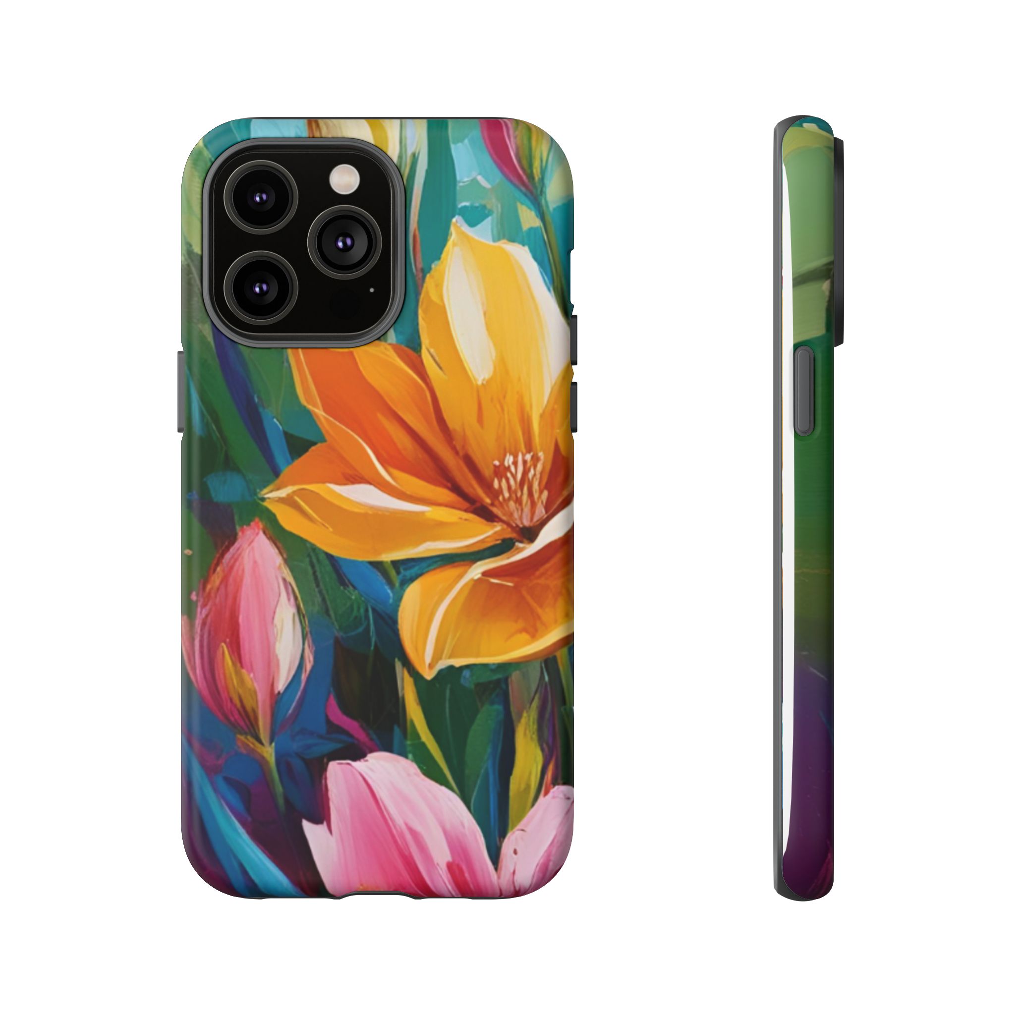Floral Tough Phone Case - Vibrant Flower Design for Nature Lovers - Image 89