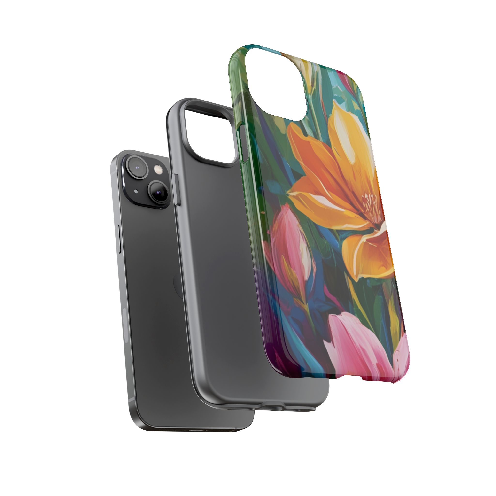 Floral Tough Phone Case - Vibrant Flower Design for Nature Lovers - Image 79
