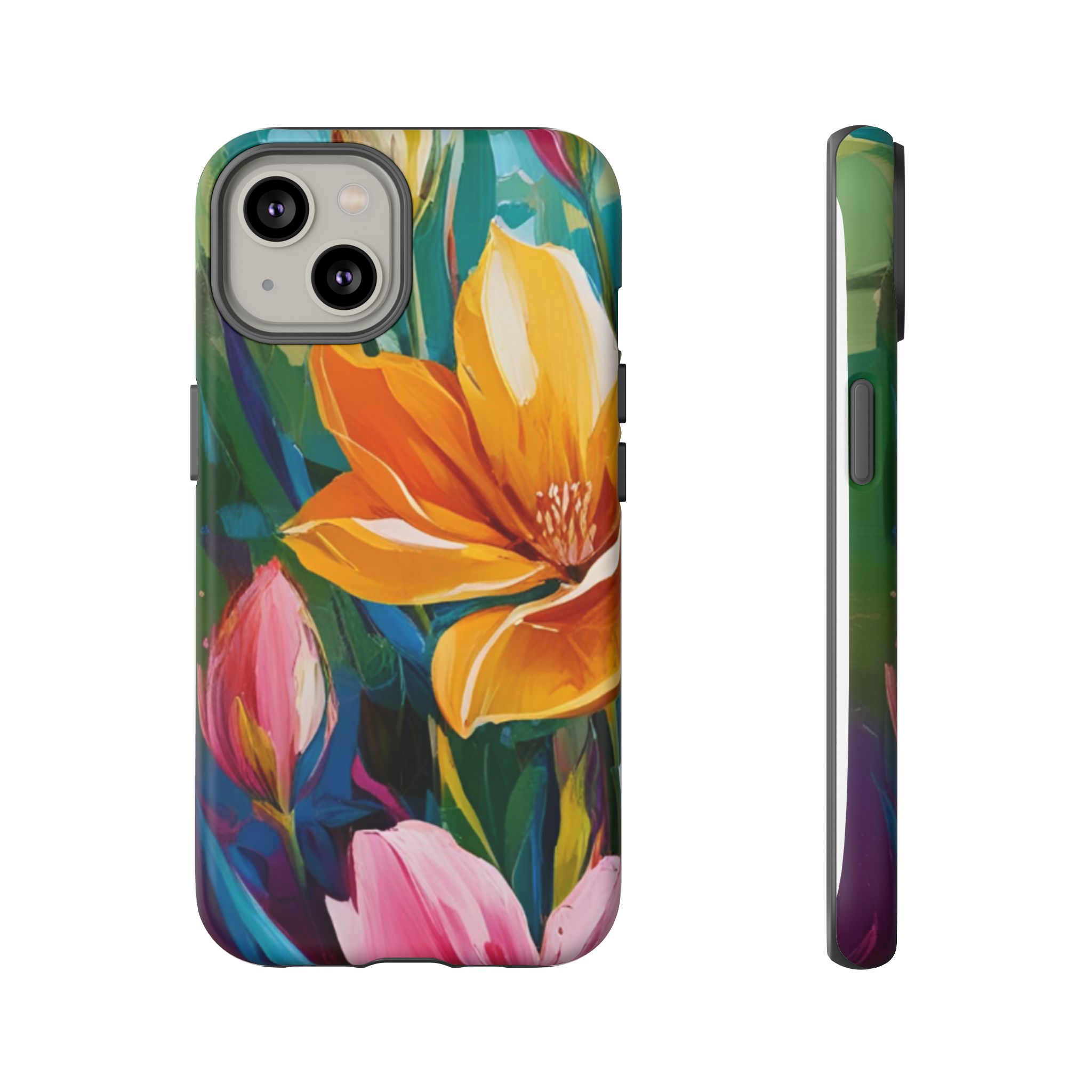 Floral Tough Phone Case - Vibrant Flower Design for Nature Lovers - Image 65