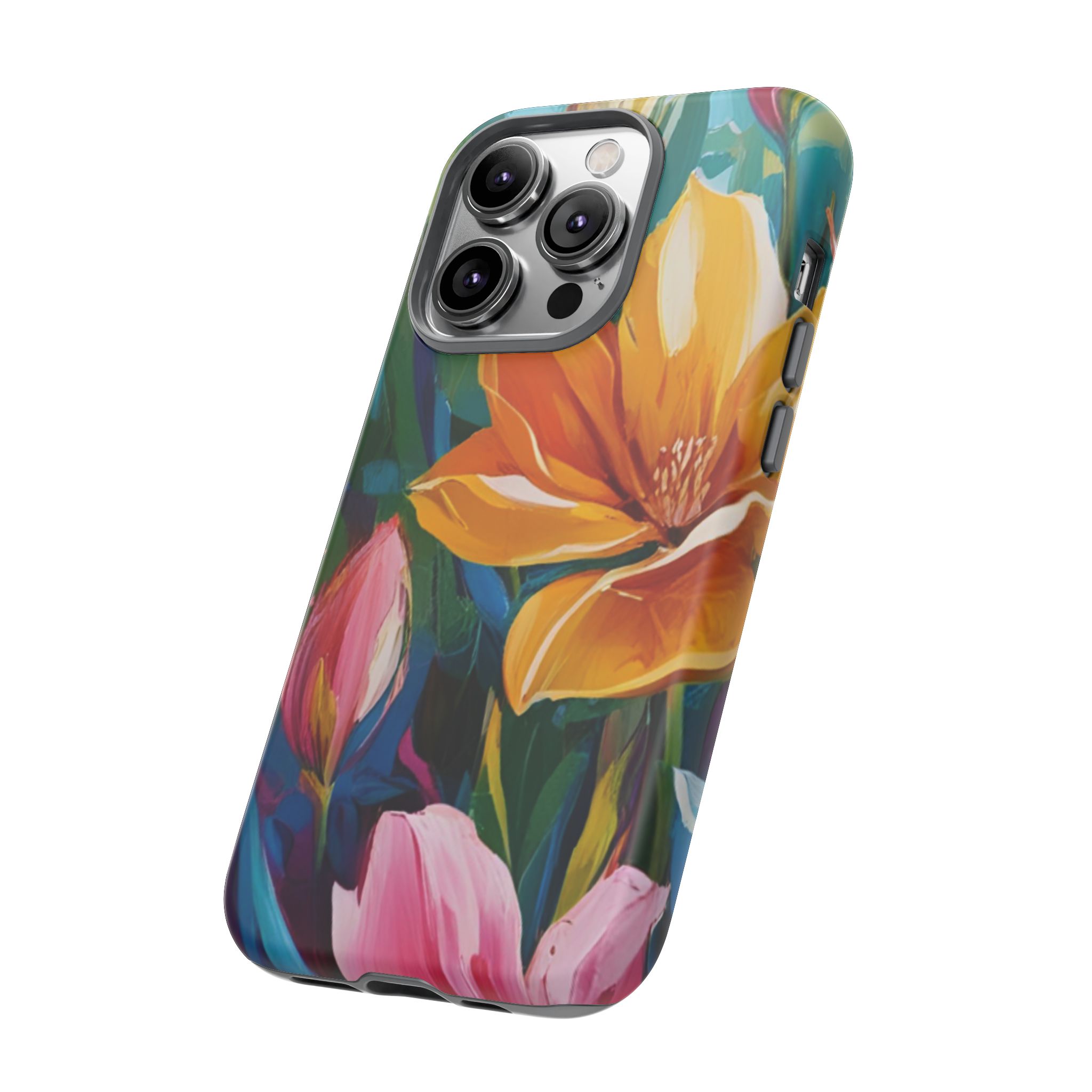 Floral Tough Phone Case - Vibrant Flower Design for Nature Lovers - Image 74