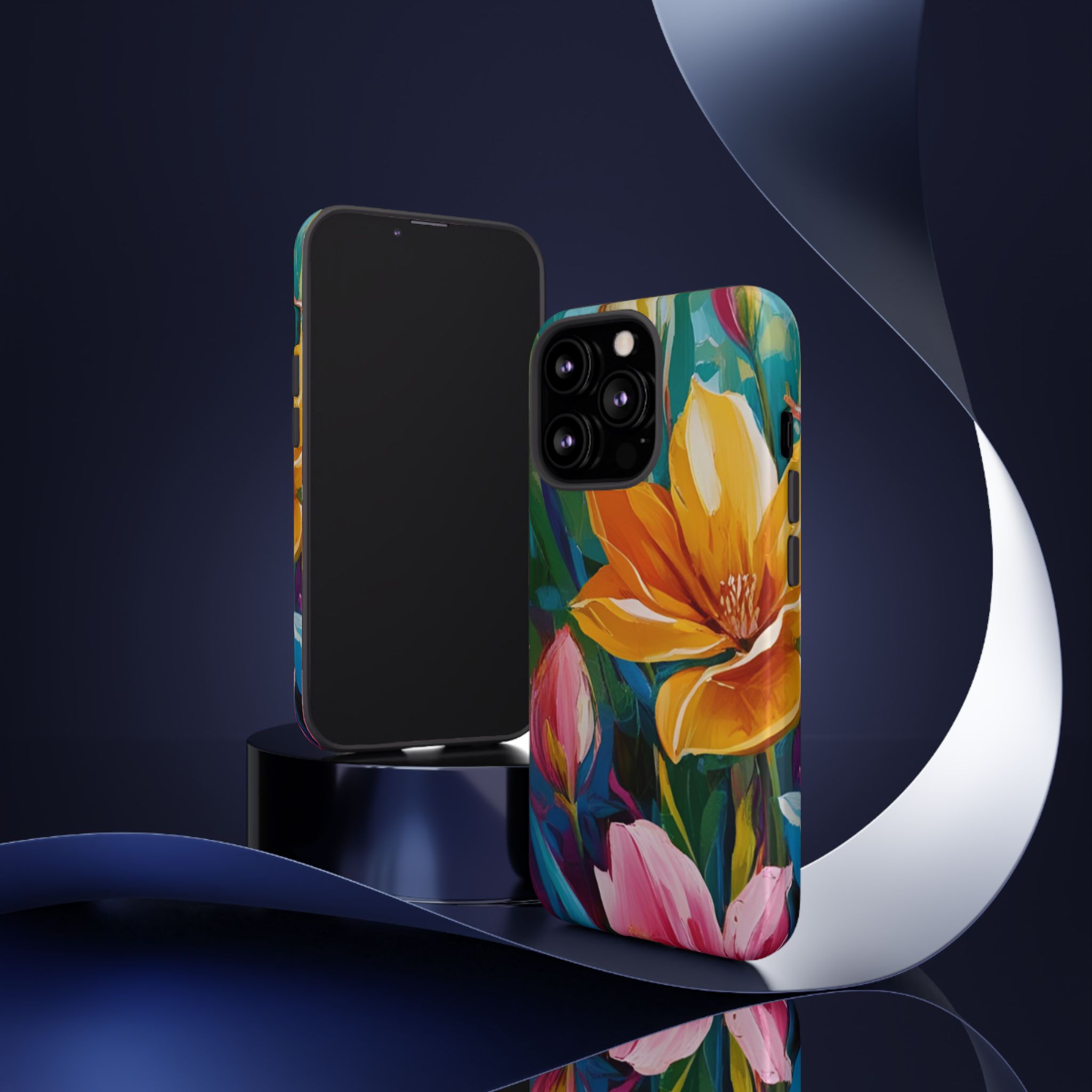 Floral Tough Phone Case - Vibrant Flower Design for Nature Lovers - Image 36