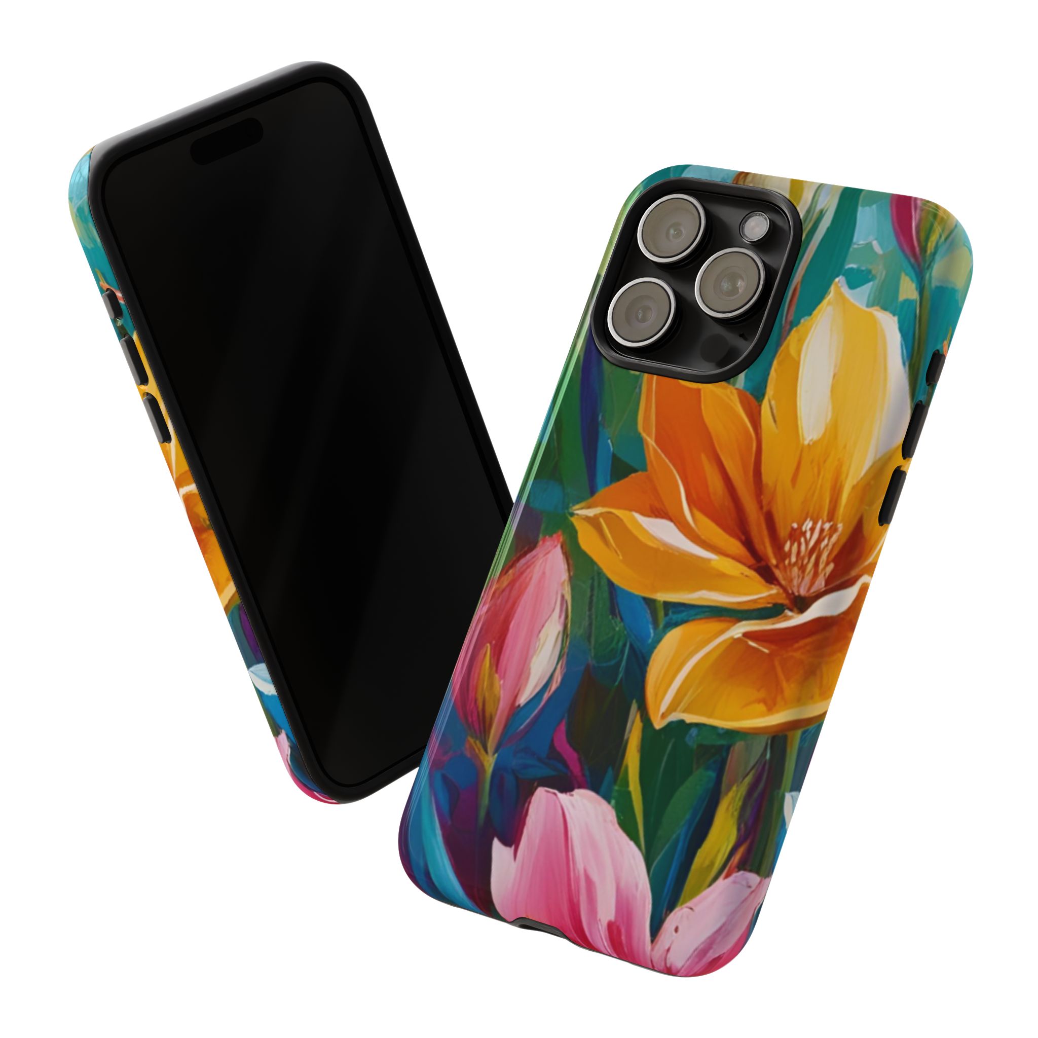 Floral Tough Phone Case - Vibrant Flower Design for Nature Lovers - Image 132
